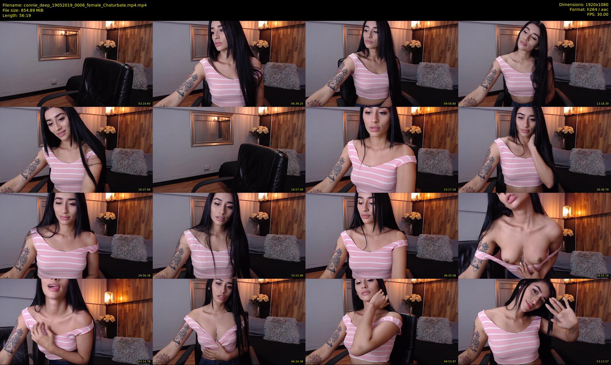 connie_deep — 57 minute Chaturbate female cam show recording, 1080p, May 19, 2019