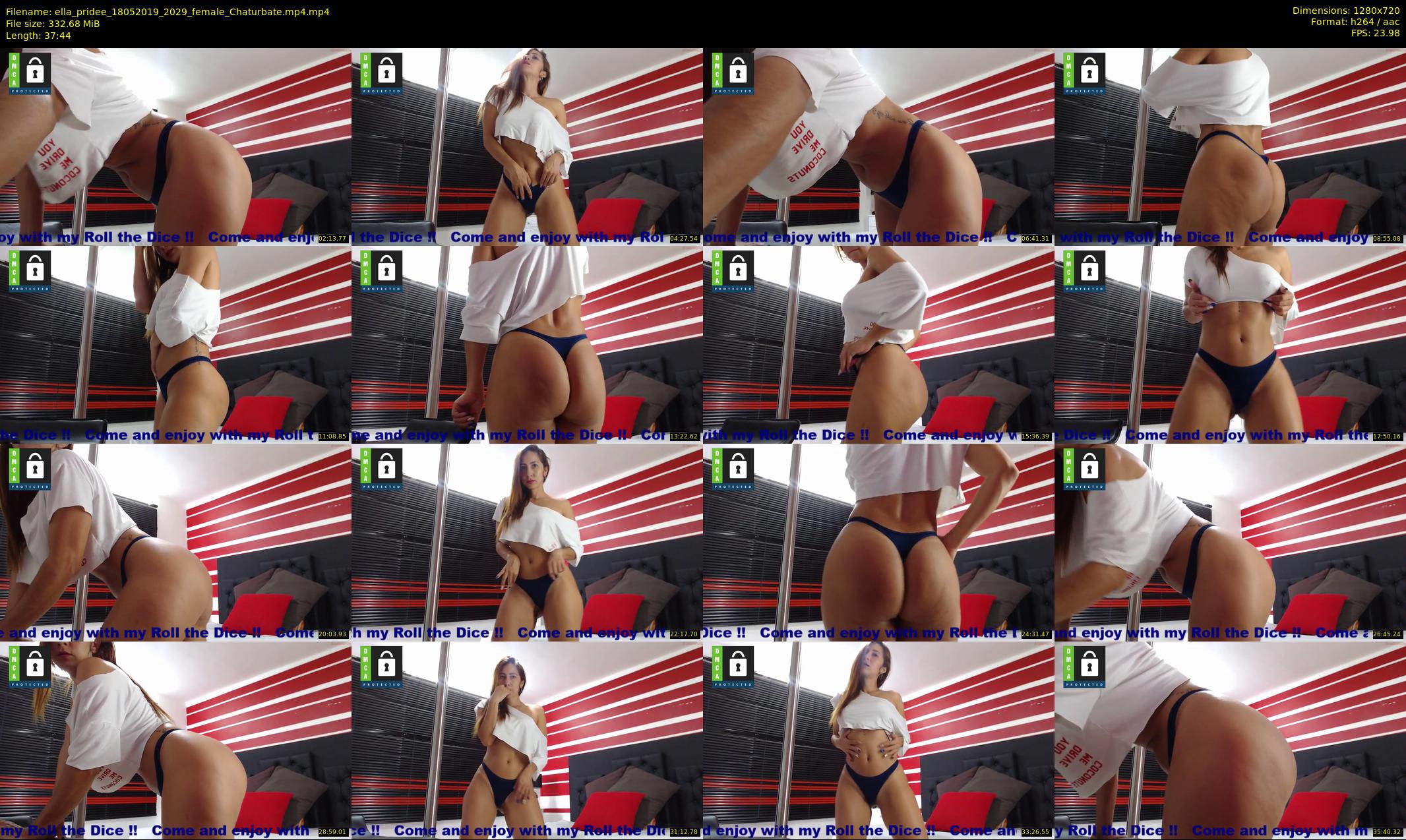 ella_pridee — 38 minute Chaturbate female cam show recording, 720p, May 18, 2019