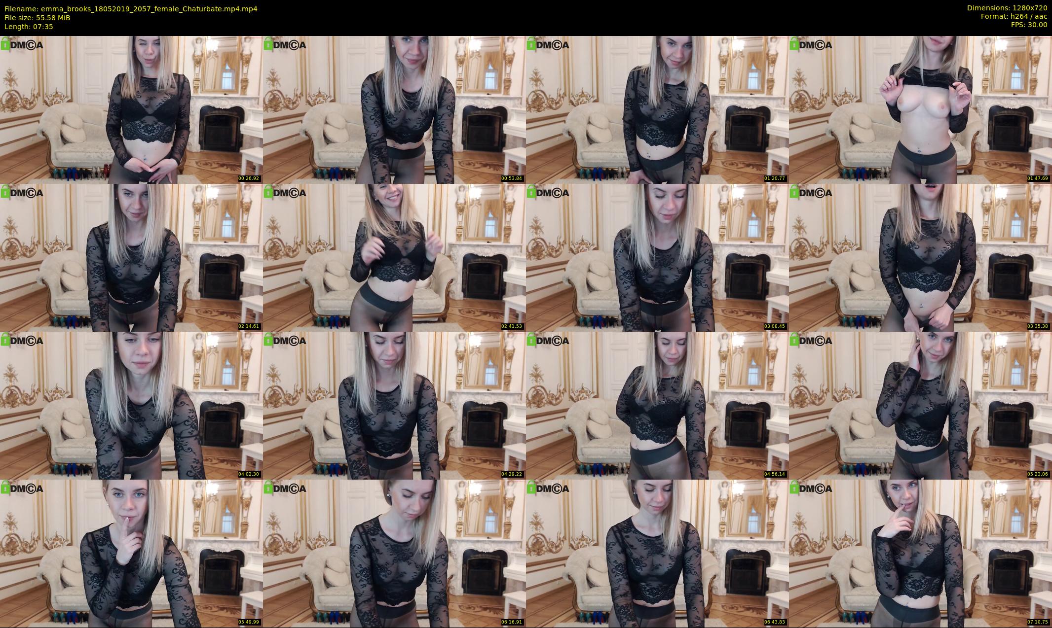 emma_brooks — 8 minute Chaturbate female cam show recording, 720p, May 18, 2019