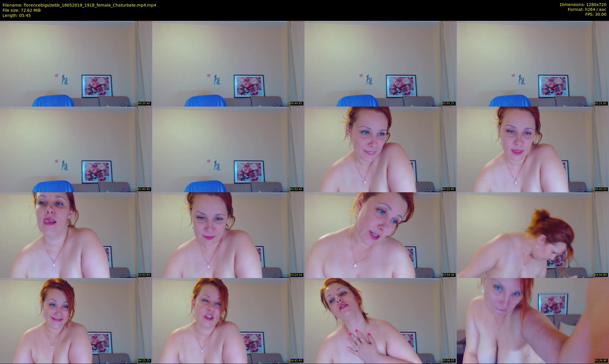 florencebigsizebb — 6 minute Chaturbate female cam show recording, 720p, May 18, 2019