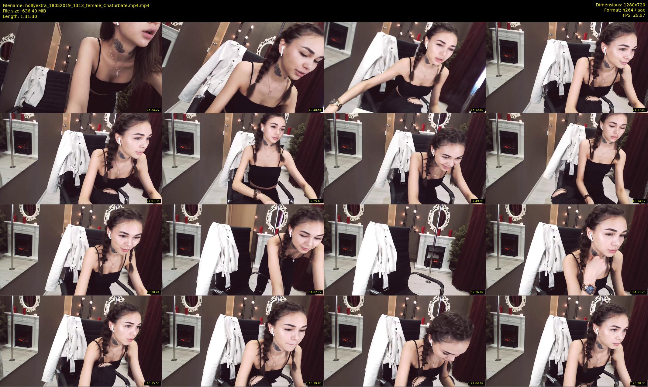 hollyextra — 92 minute Chaturbate female cam show recording, 720p, May 18, 2019