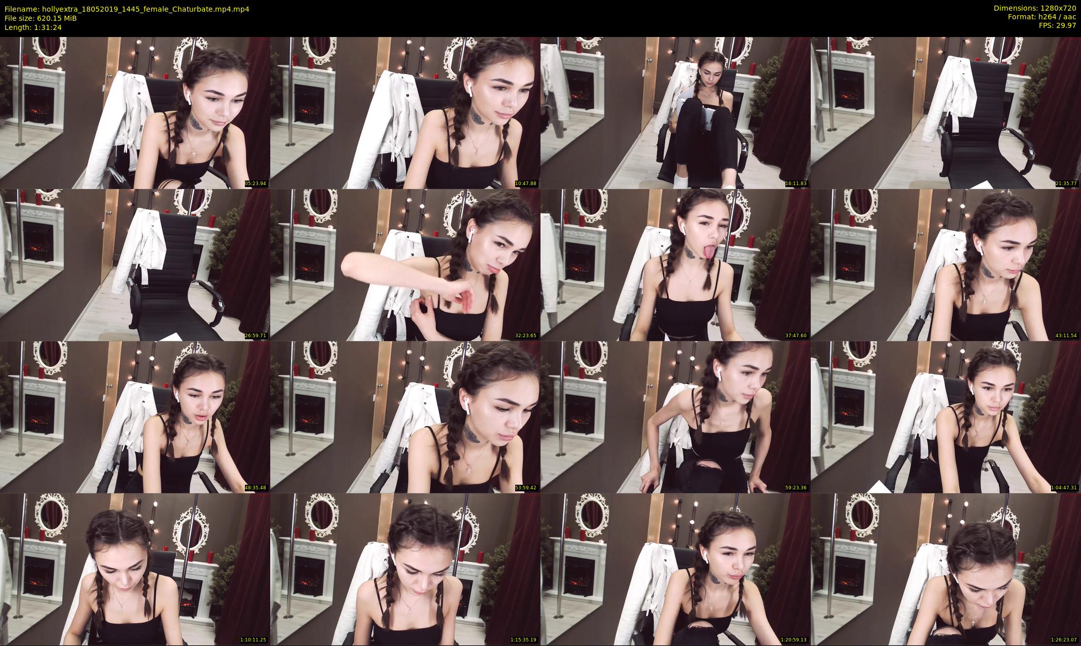 hollyextra — 92 minute Chaturbate female cam show recording, 720p, May 18, 2019