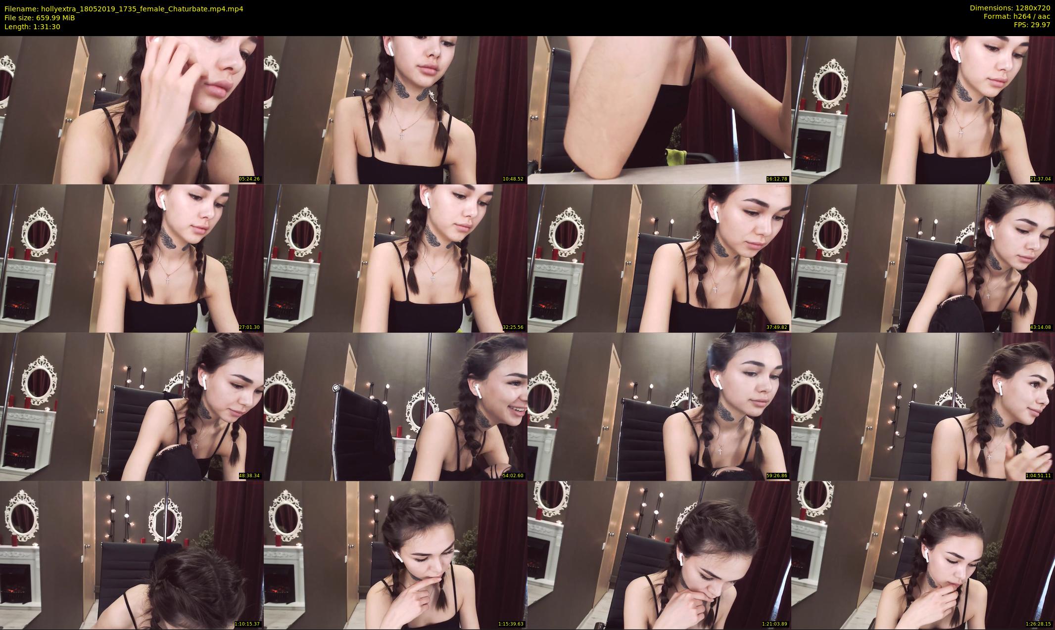 hollyextra — 92 minute Chaturbate female cam show recording, 720p, May 18, 2019