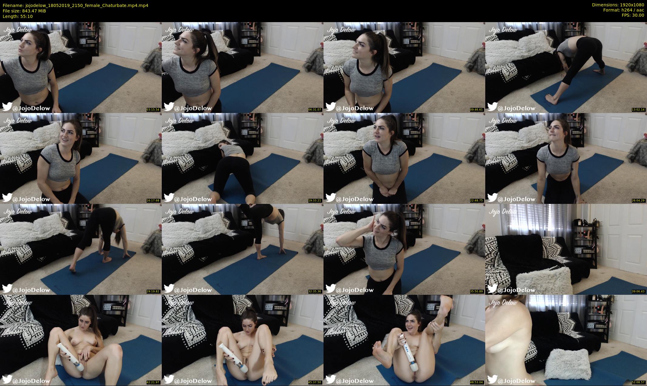 jojodelow — 56 minute Chaturbate female cam show recording, 1080p, May 18, 2019