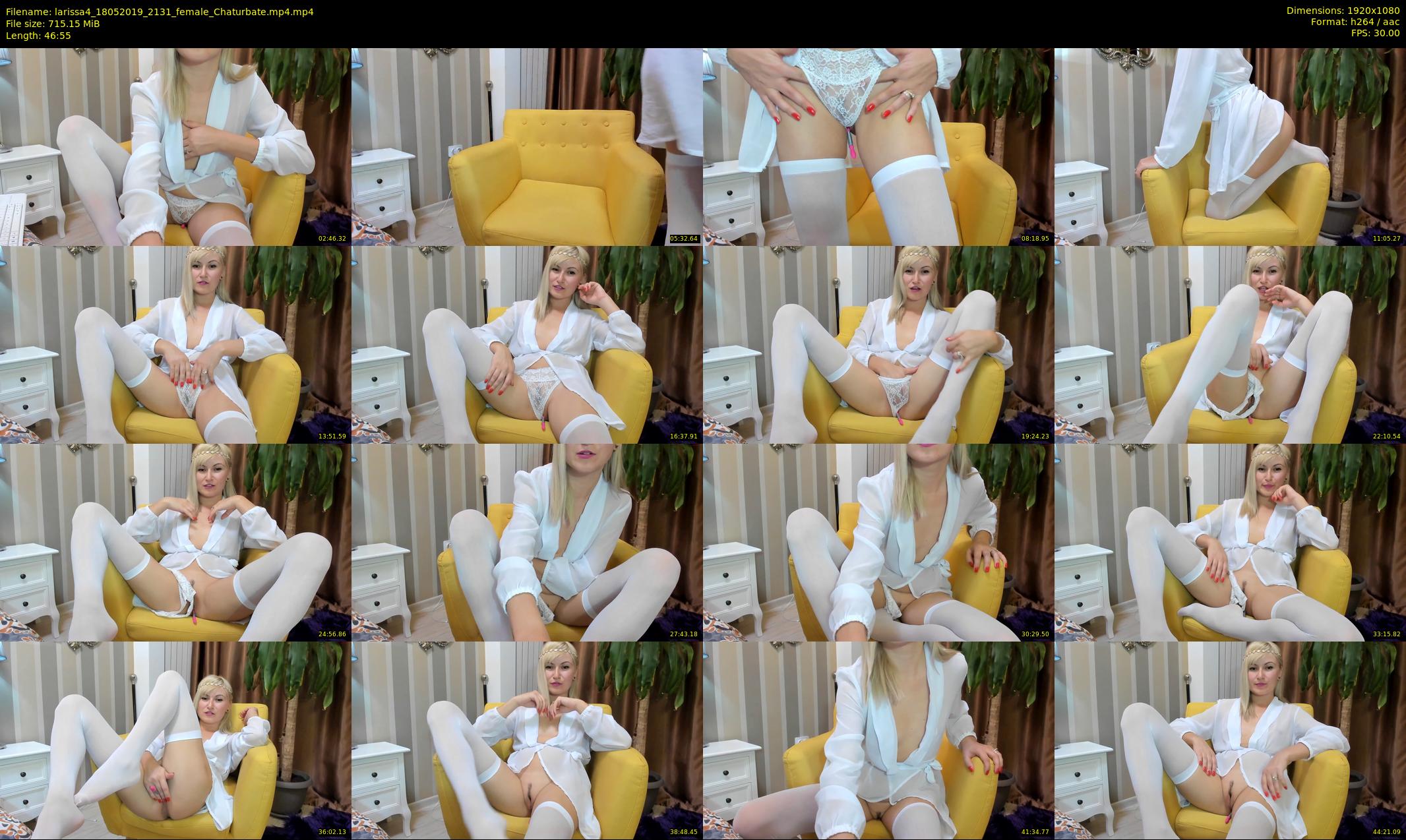larissa4 — 47 minute Chaturbate female cam show recording, 1080p, May 18, 2019