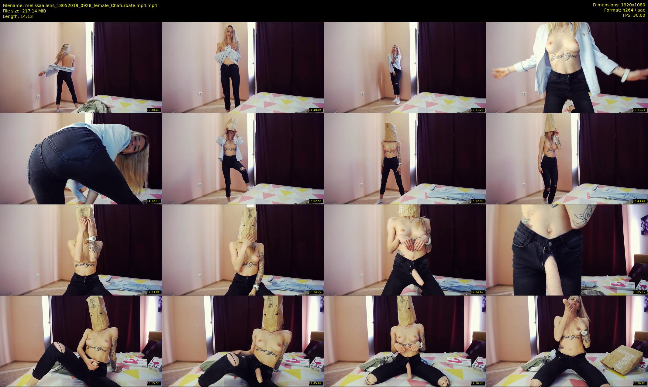 melissaallens — 15 minute Chaturbate female cam show recording, 1080p, May 18, 2019