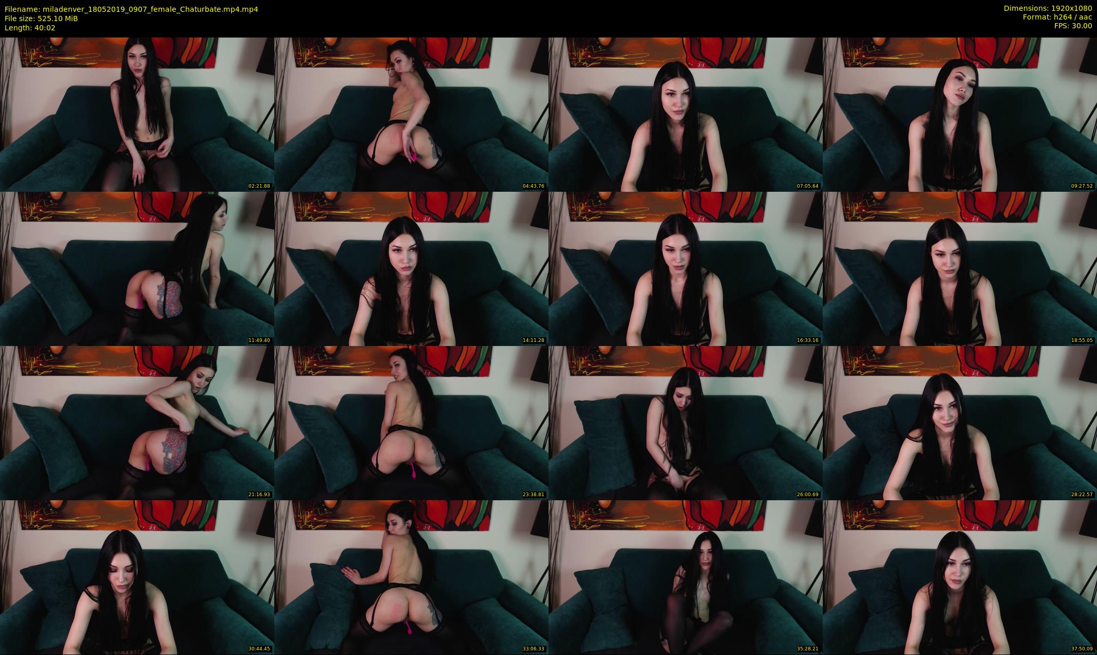miladenver — 41 minute Chaturbate female cam show recording, 1080p, May 18, 2019