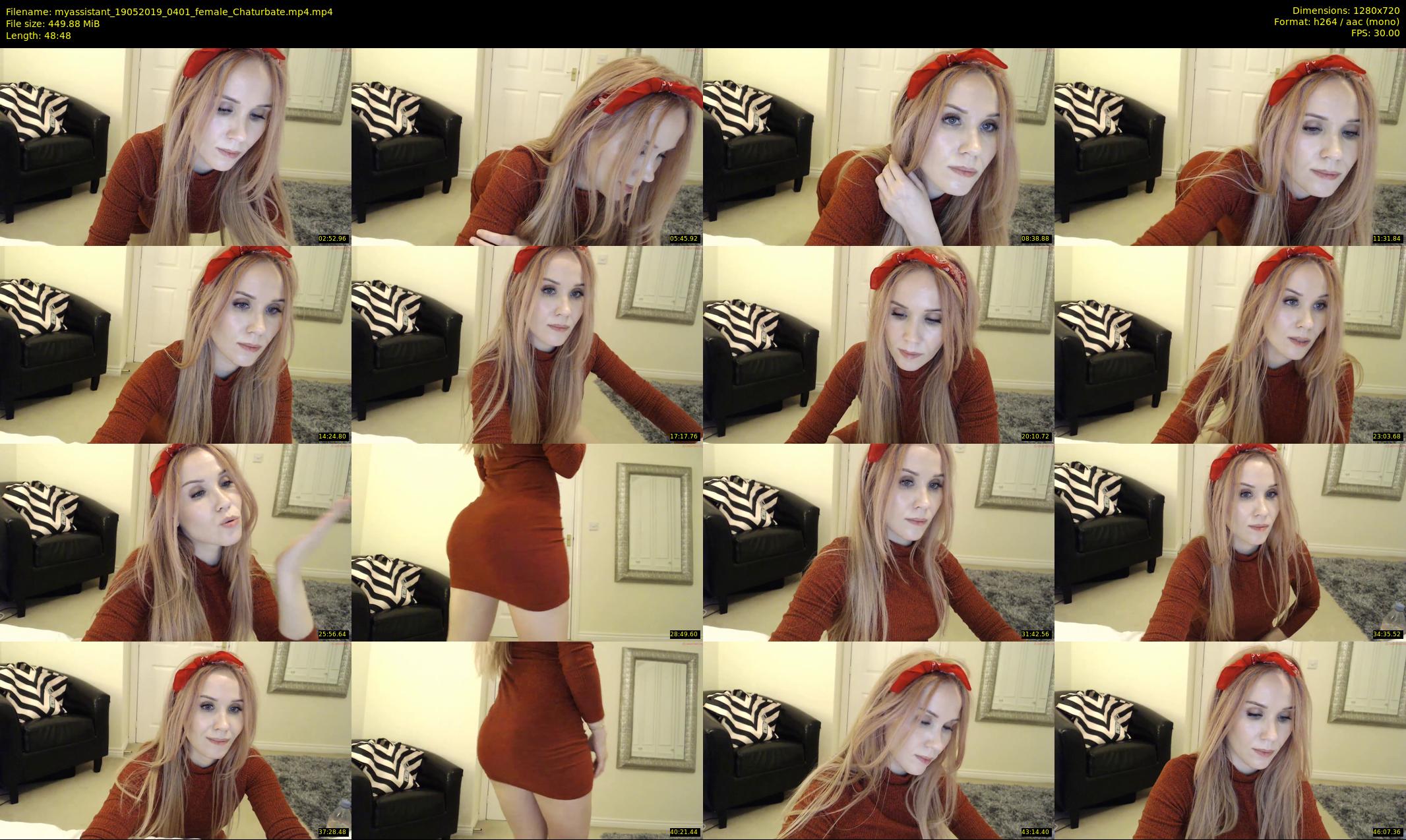 myassistant — 49 minute Chaturbate female cam show recording, 720p, May 19, 2019