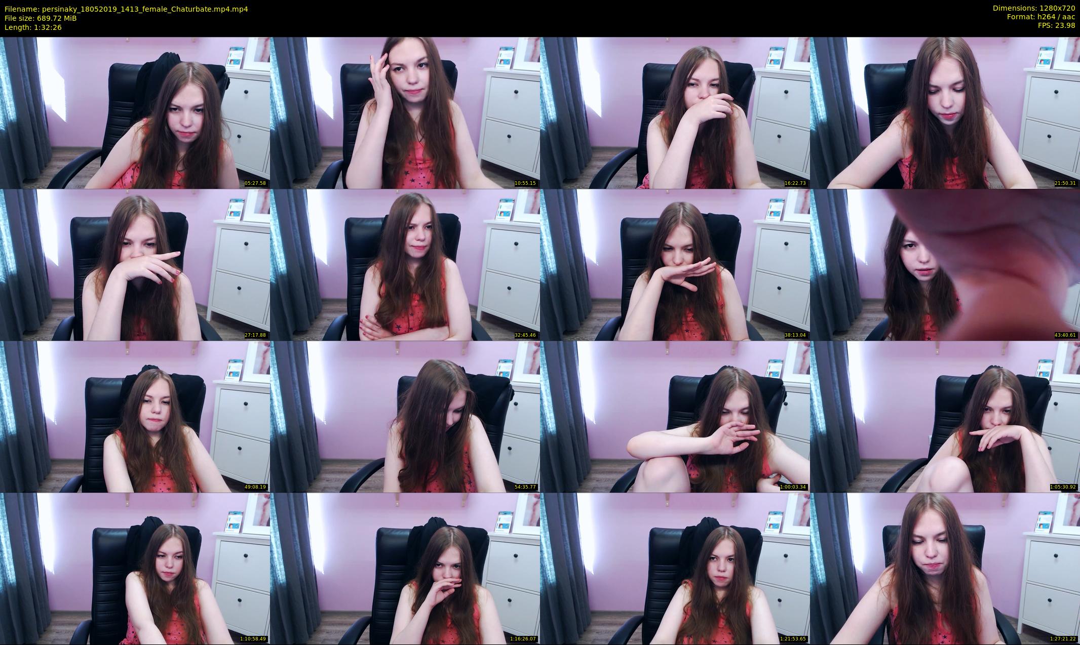 persinaky — 93 minute Chaturbate female cam show recording, 720p, May 18, 2019