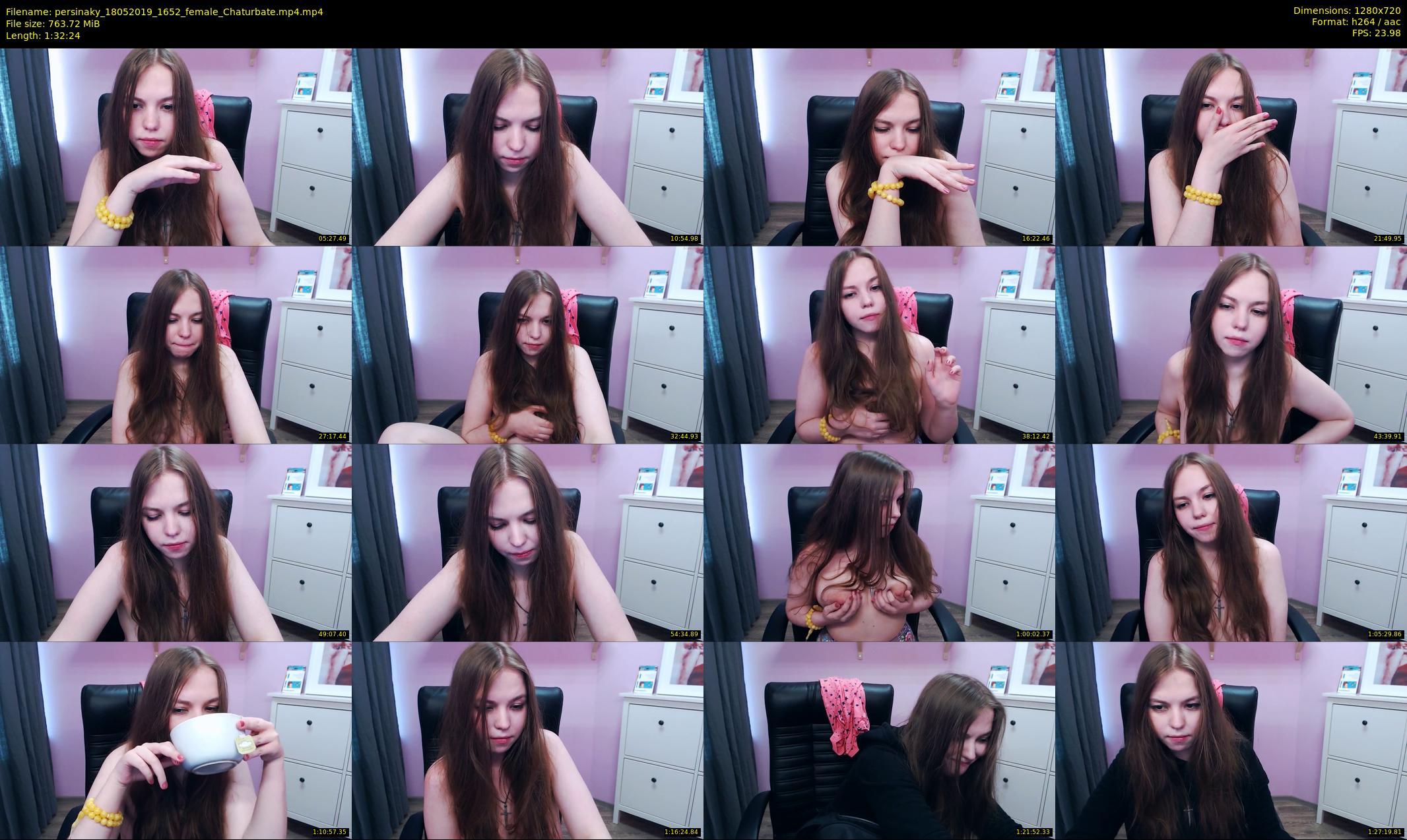 persinaky — 93 minute Chaturbate female cam show recording, 720p, May 18, 2019