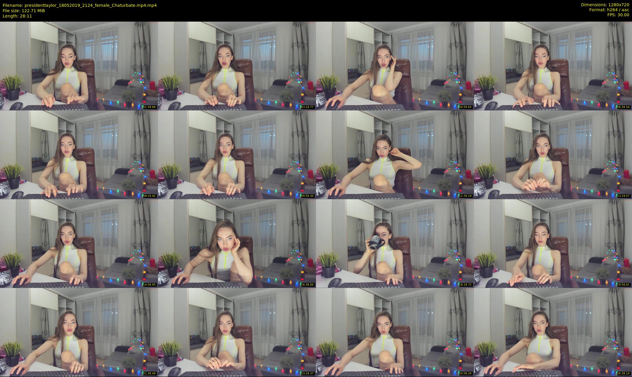 presidenttaylor — 29 minute Chaturbate female cam show recording, 720p, May 18, 2019