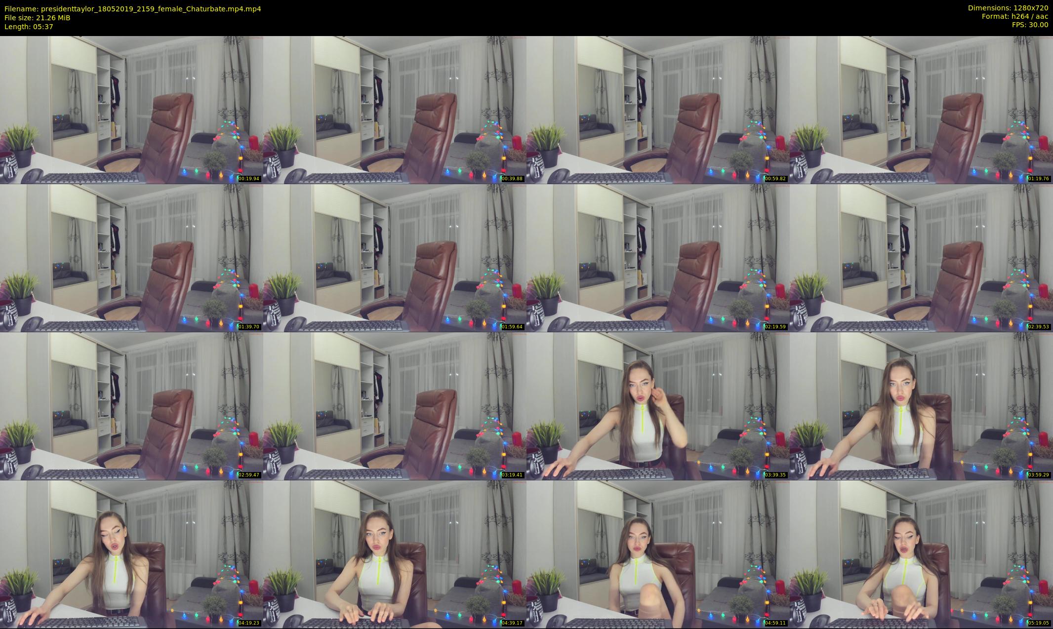 presidenttaylor — 6 minute Chaturbate female cam show recording, 720p, May 18, 2019