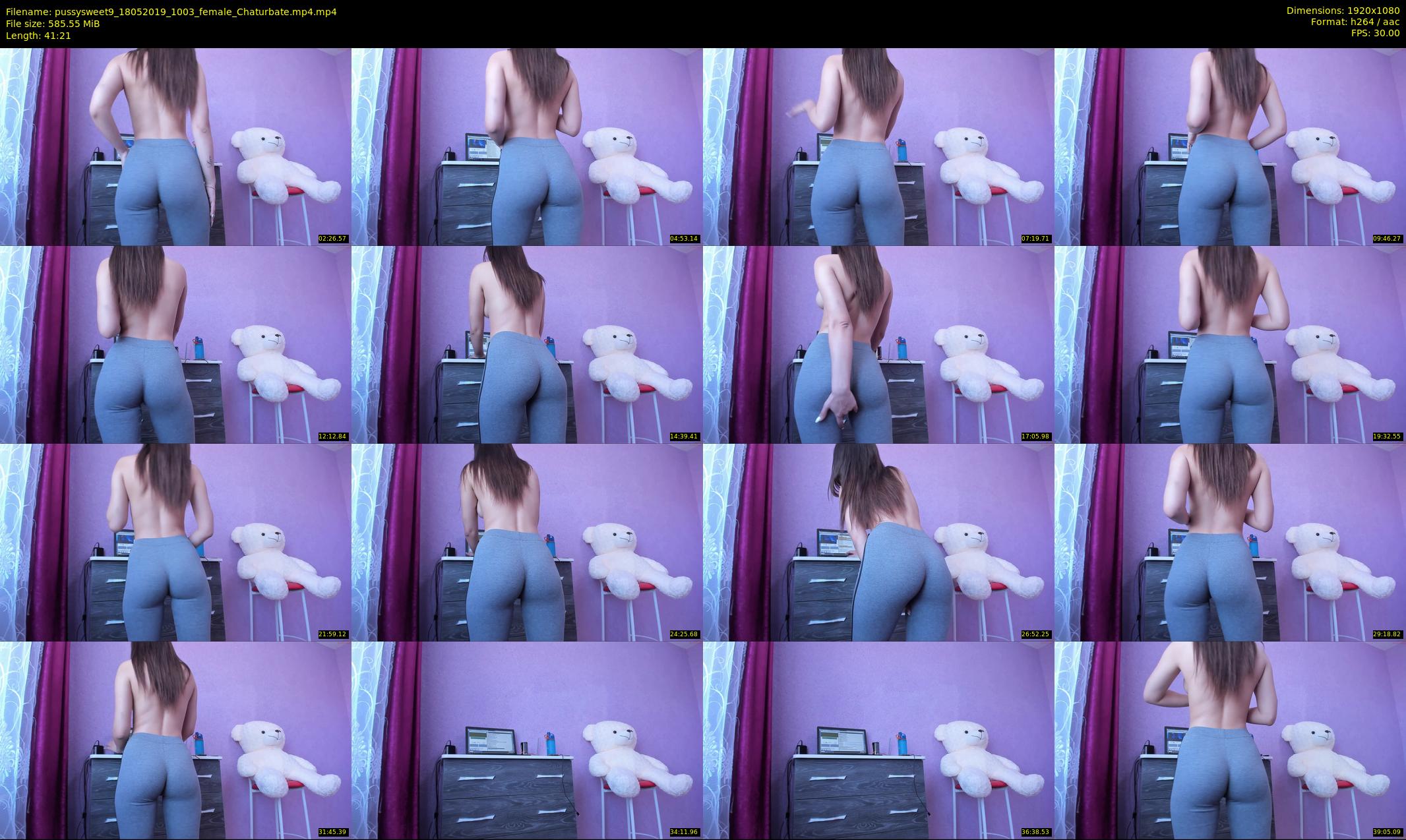 pussysweet9 — 42 minute Chaturbate female cam show recording, 1080p, May 18, 2019