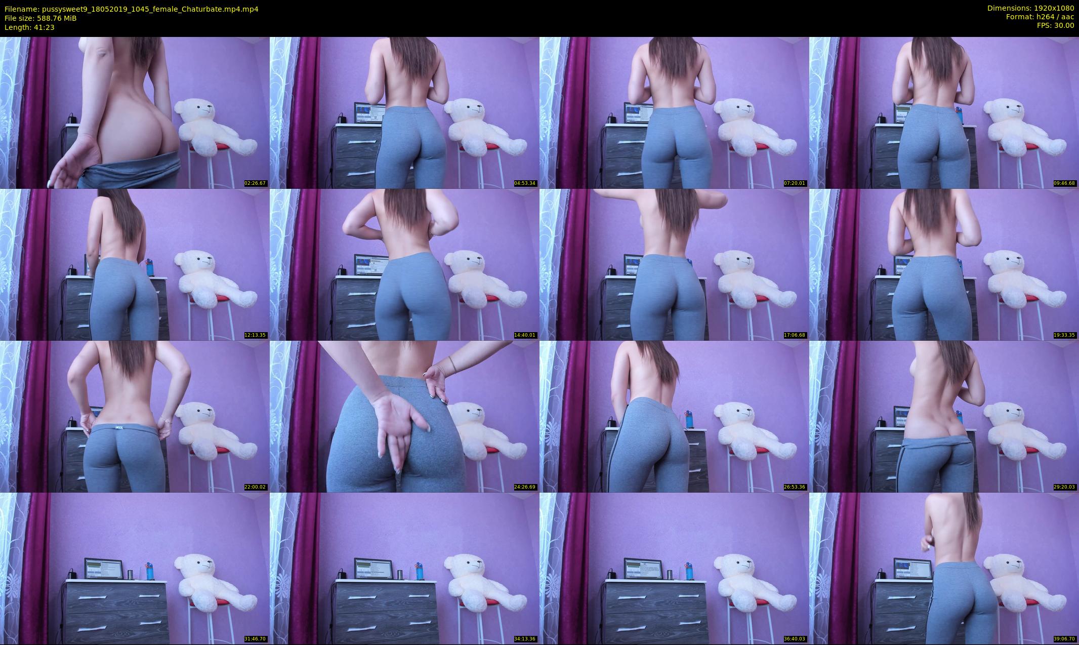 pussysweet9 — 42 minute Chaturbate female cam show recording, 1080p, May 18, 2019