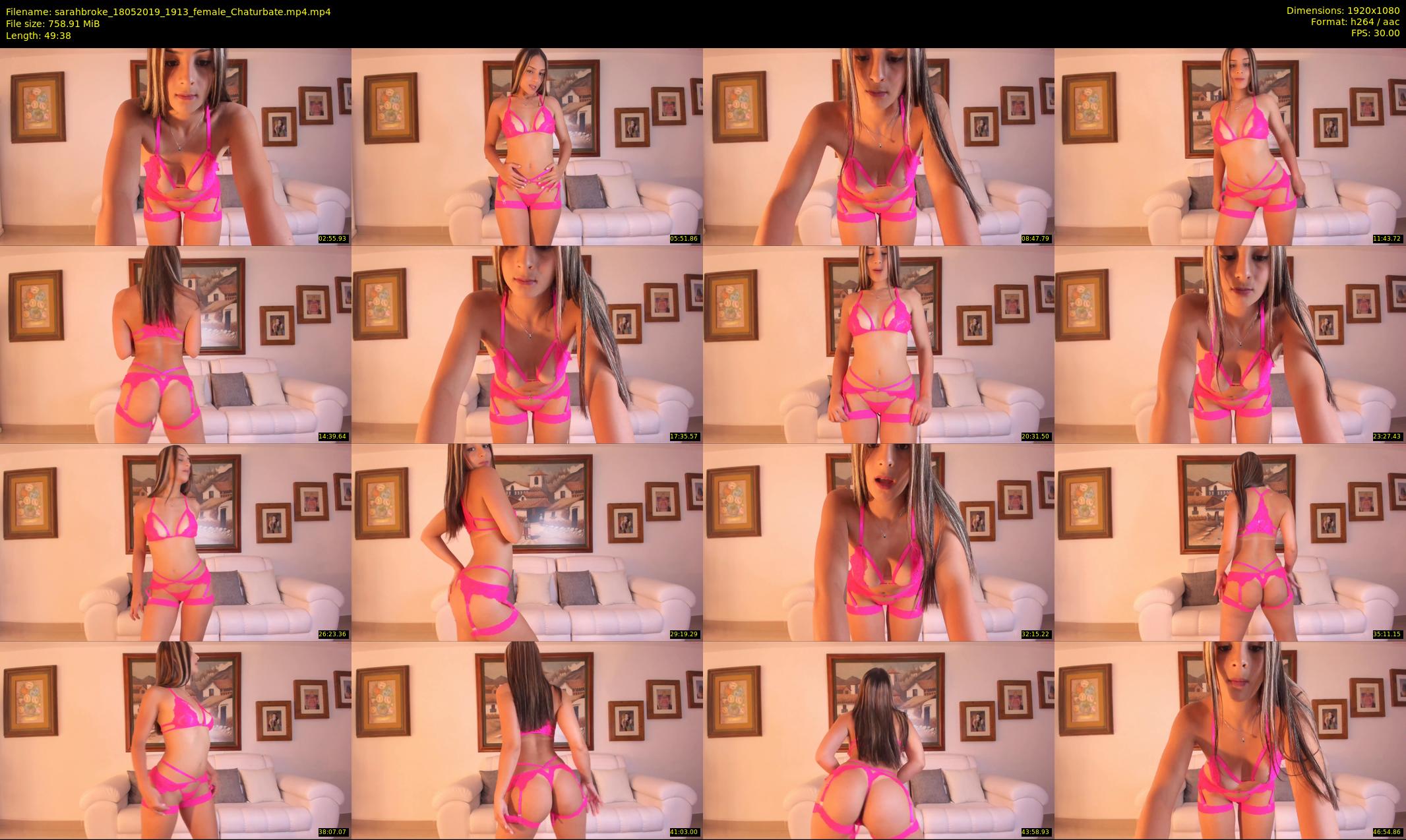 sarahbroke — 50 minute Chaturbate female cam show recording, 1080p, May 18, 2019