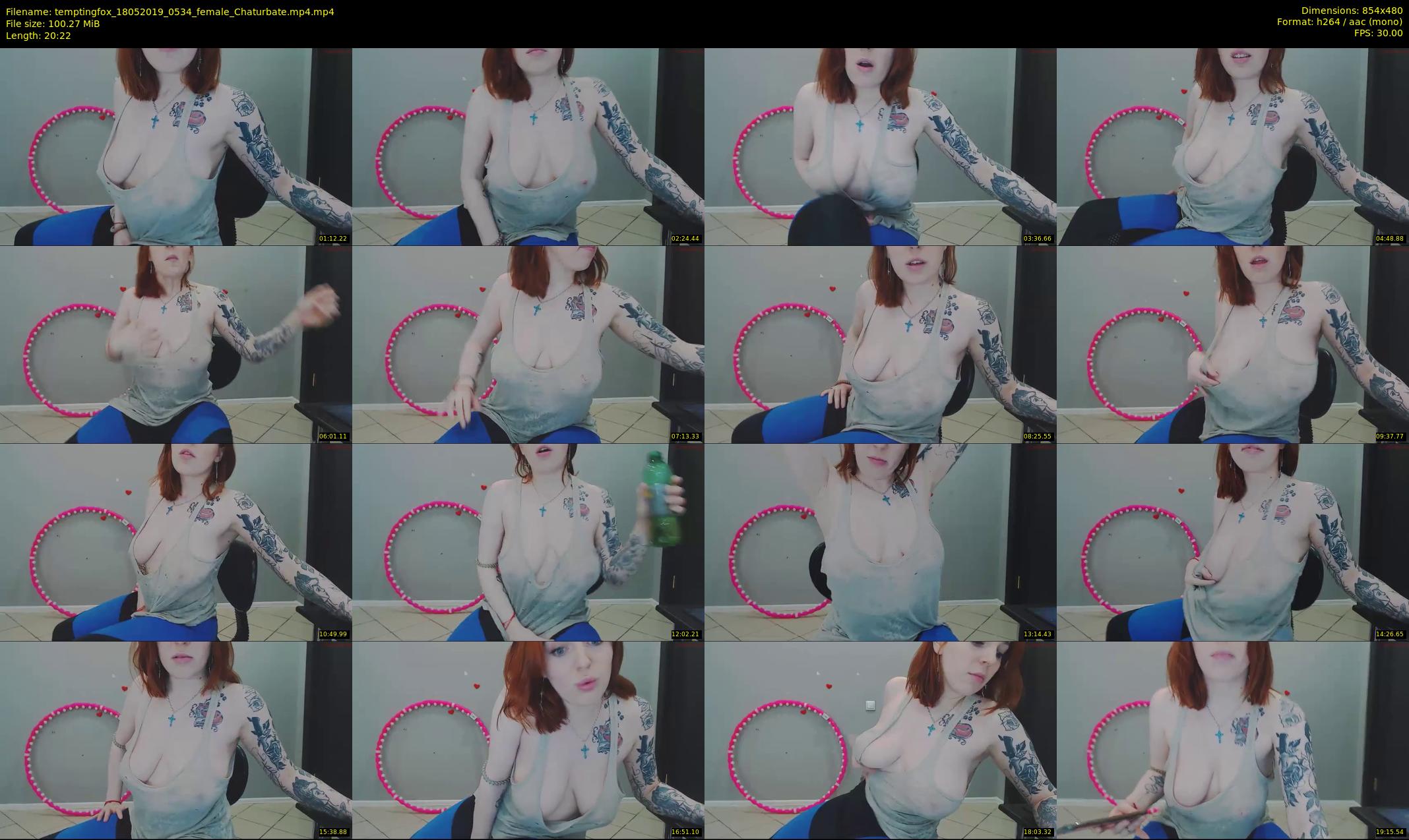 temptingfox — 21 minute Chaturbate female cam show recording, 480p, May 18, 2019