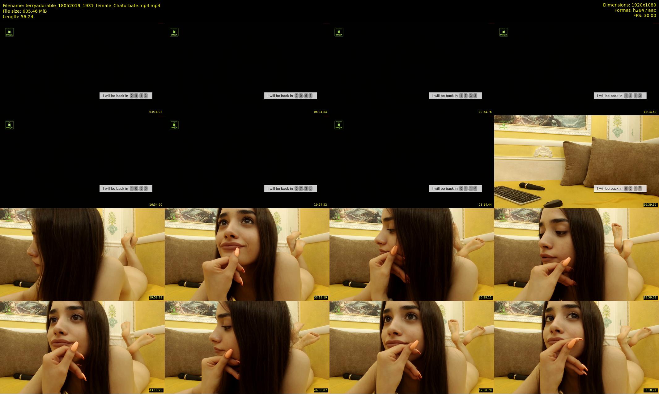 terryadorable — 57 minute Chaturbate female cam show recording, 1080p, May 18, 2019