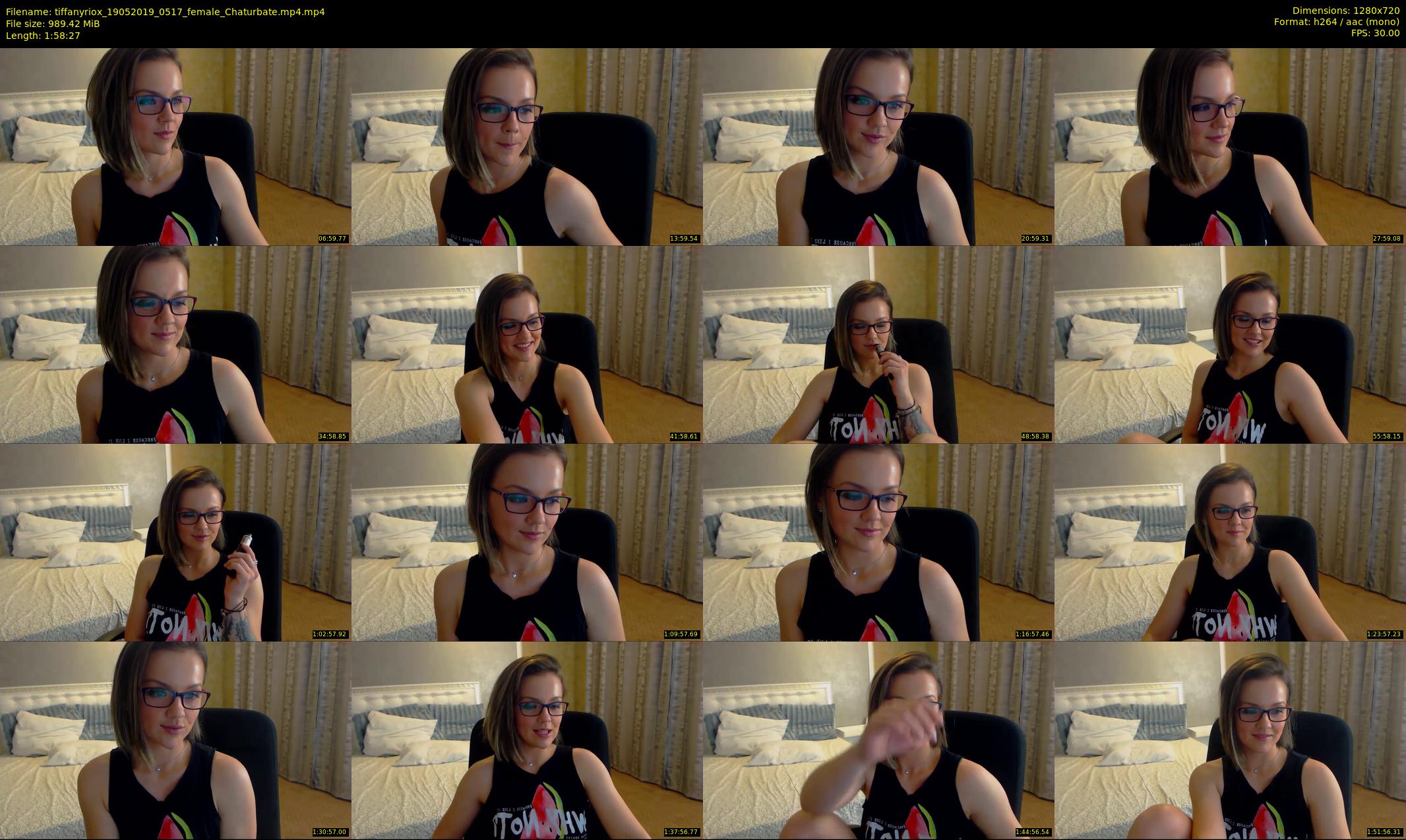 tiffanyriox — 119 minute Chaturbate female cam show recording, 720p, May 19, 2019