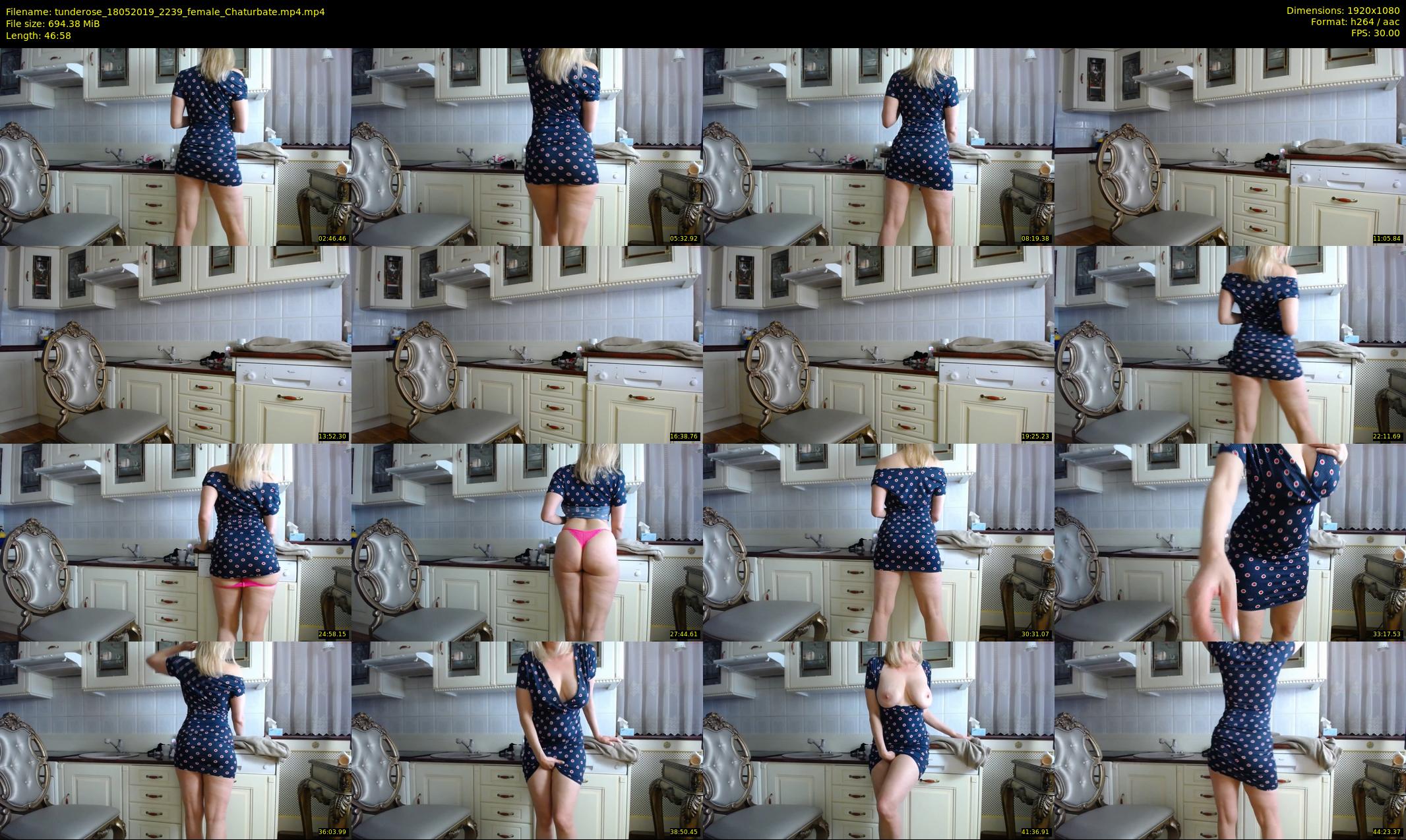tunderose — 47 minute Chaturbate female cam show recording, 1080p, May 18, 2019