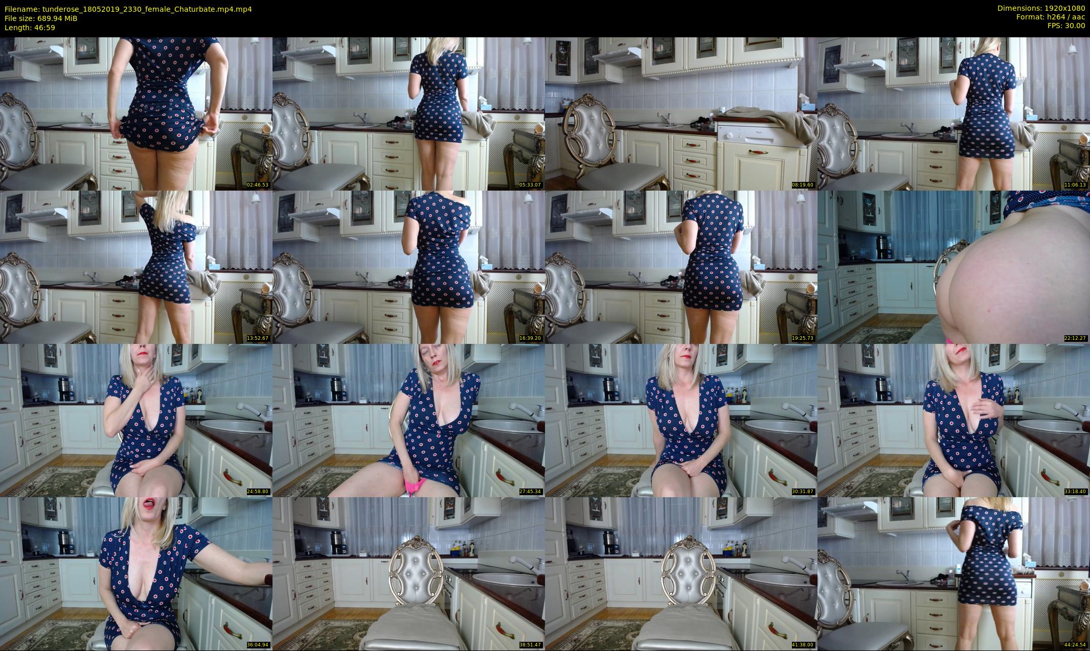 tunderose — 47 minute Chaturbate female cam show recording, 1080p, May 18, 2019