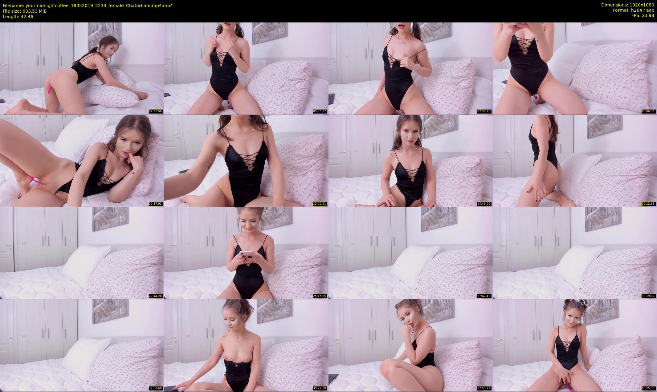 yourmidnightcoffee — 43 minute Chaturbate female cam show recording, 1080p, May 18, 2019