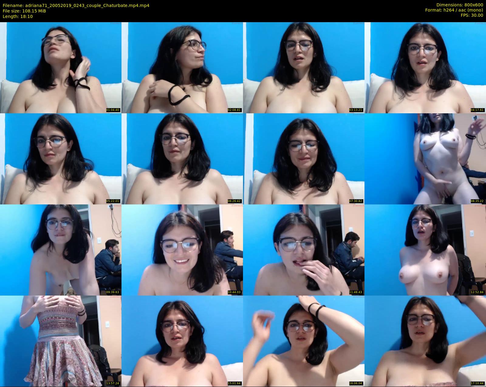 adriana71 — 19 minute Chaturbate couple cam show recording, 480p, May 20, 2019