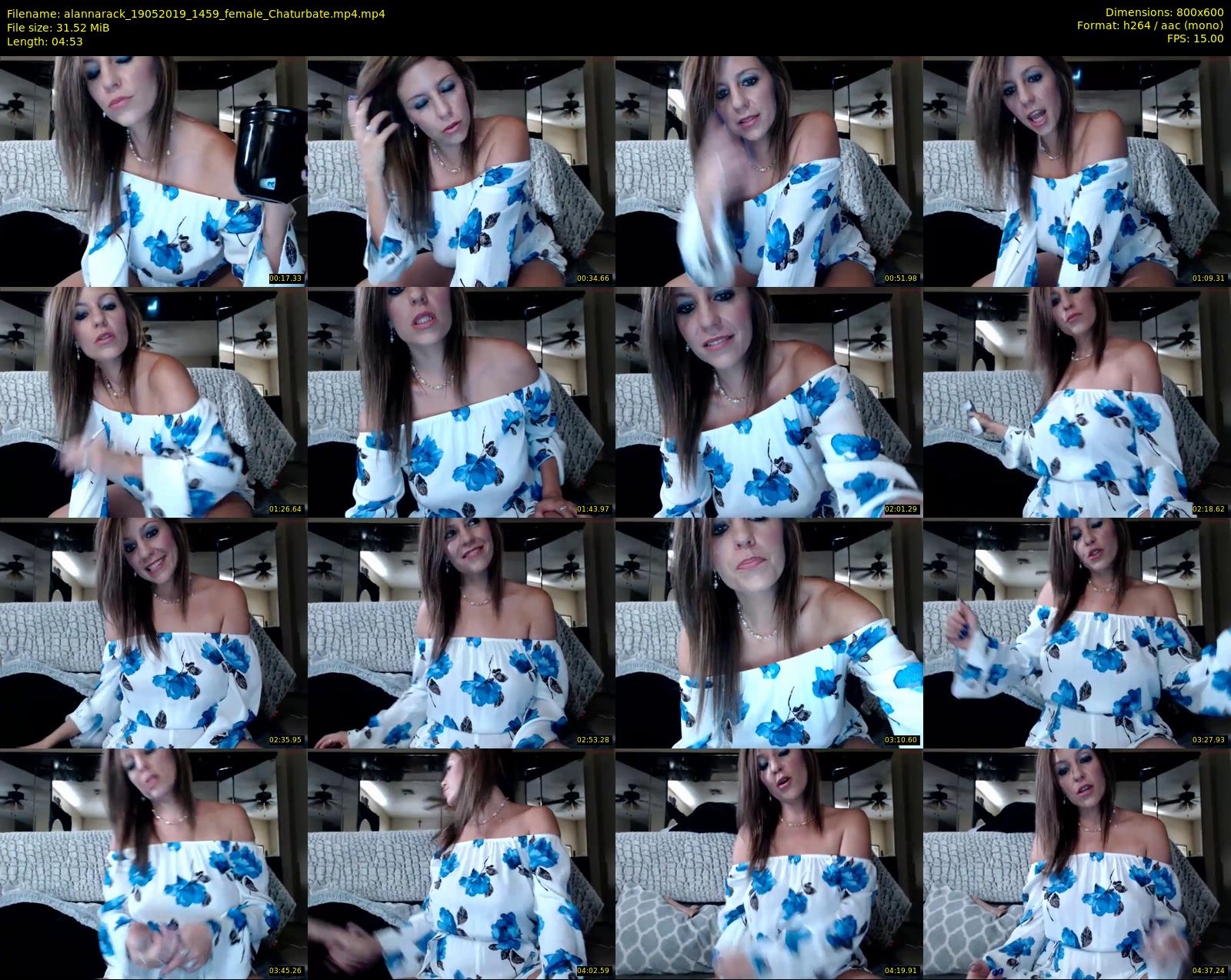 alannarack — 5 minute Chaturbate female cam show recording, 480p, May 19, 2019