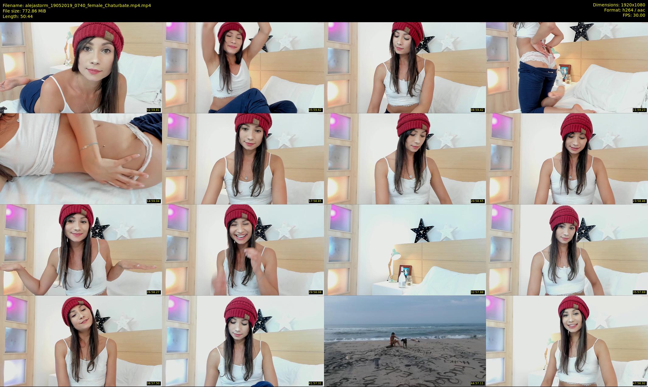 alejastorm — 51 minute Chaturbate female cam show recording, 1080p, May 19, 2019