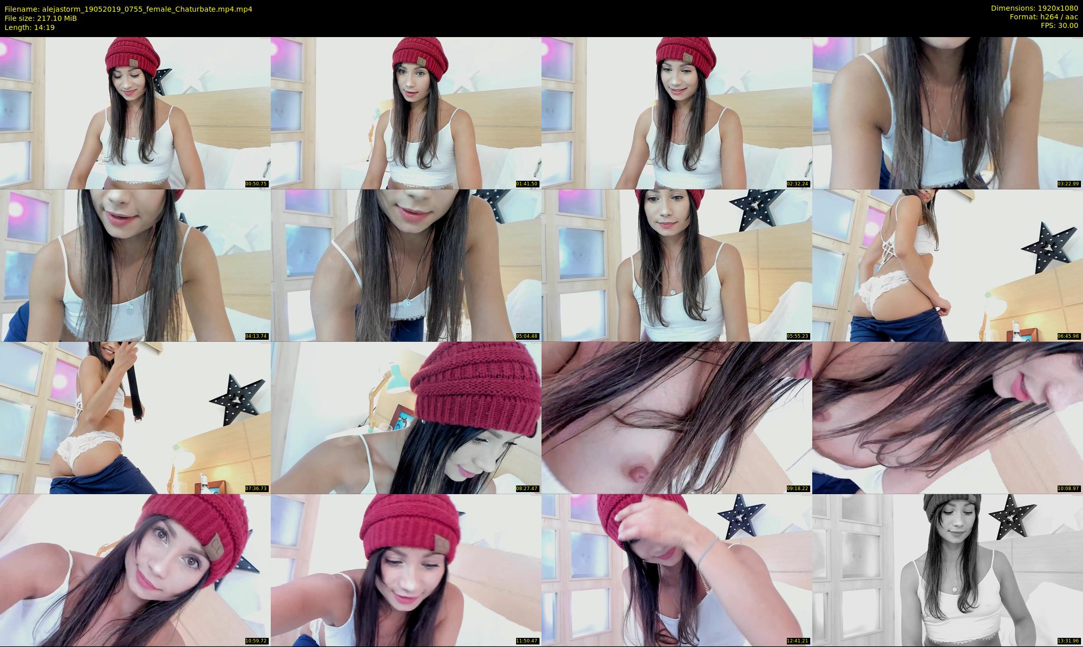 alejastorm — 15 minute Chaturbate female cam show recording, 1080p, May 19, 2019