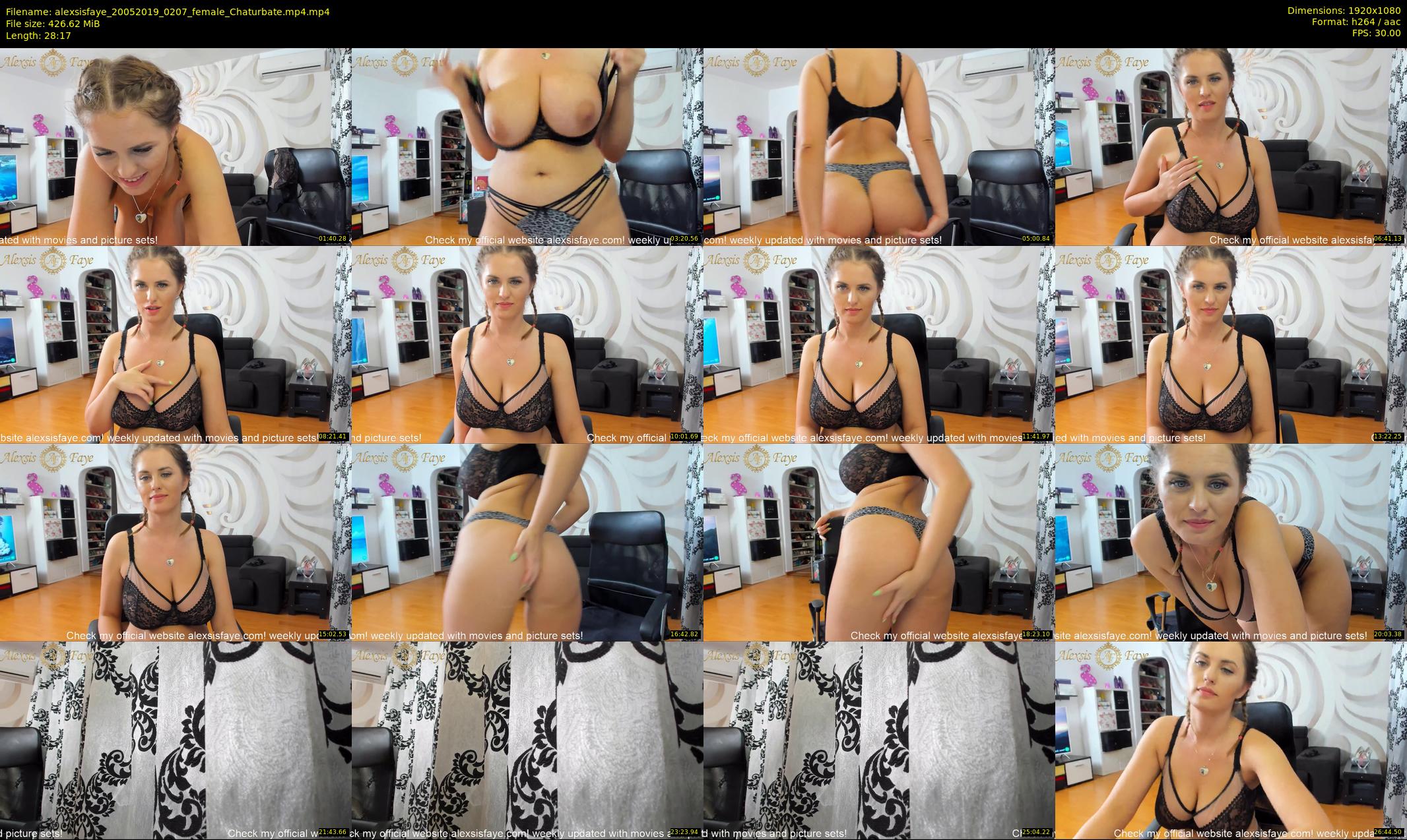 alexsisfaye — 29 minute Chaturbate female cam show recording, 1080p, May 20, 2019
