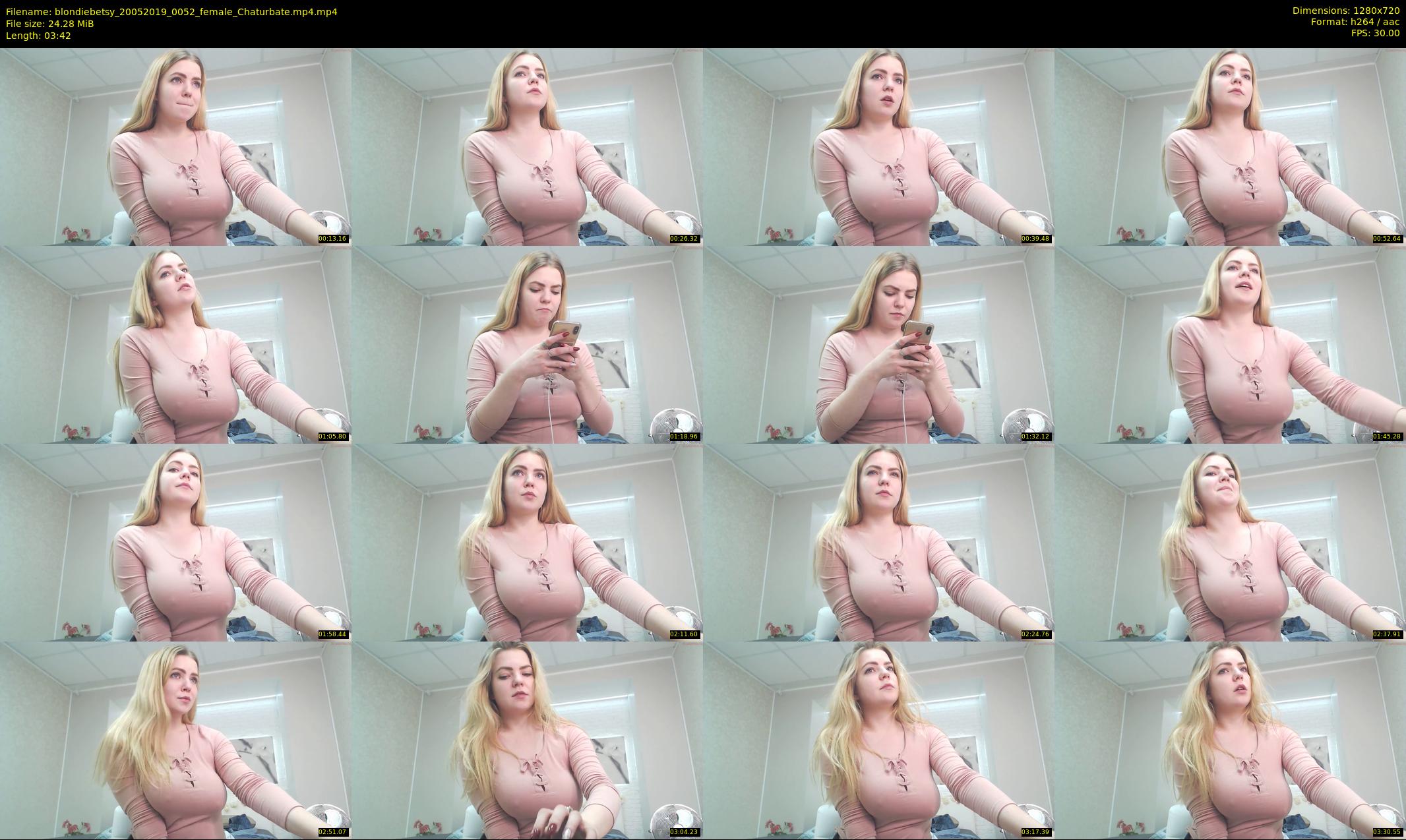 blondiebetsy — 4 minute Chaturbate female cam show recording, 720p, May 20, 2019