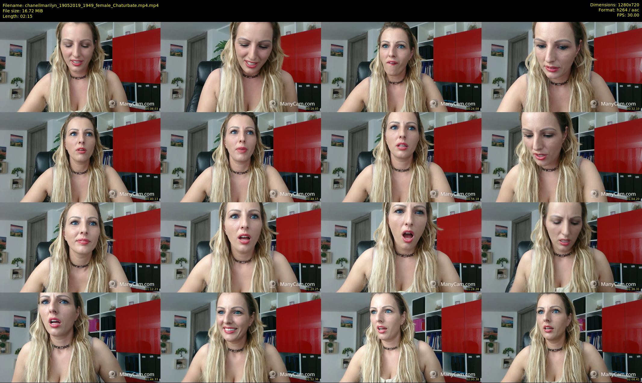 chanellmarilyn — 3 minute Chaturbate female cam show recording, 720p, May 19, 2019