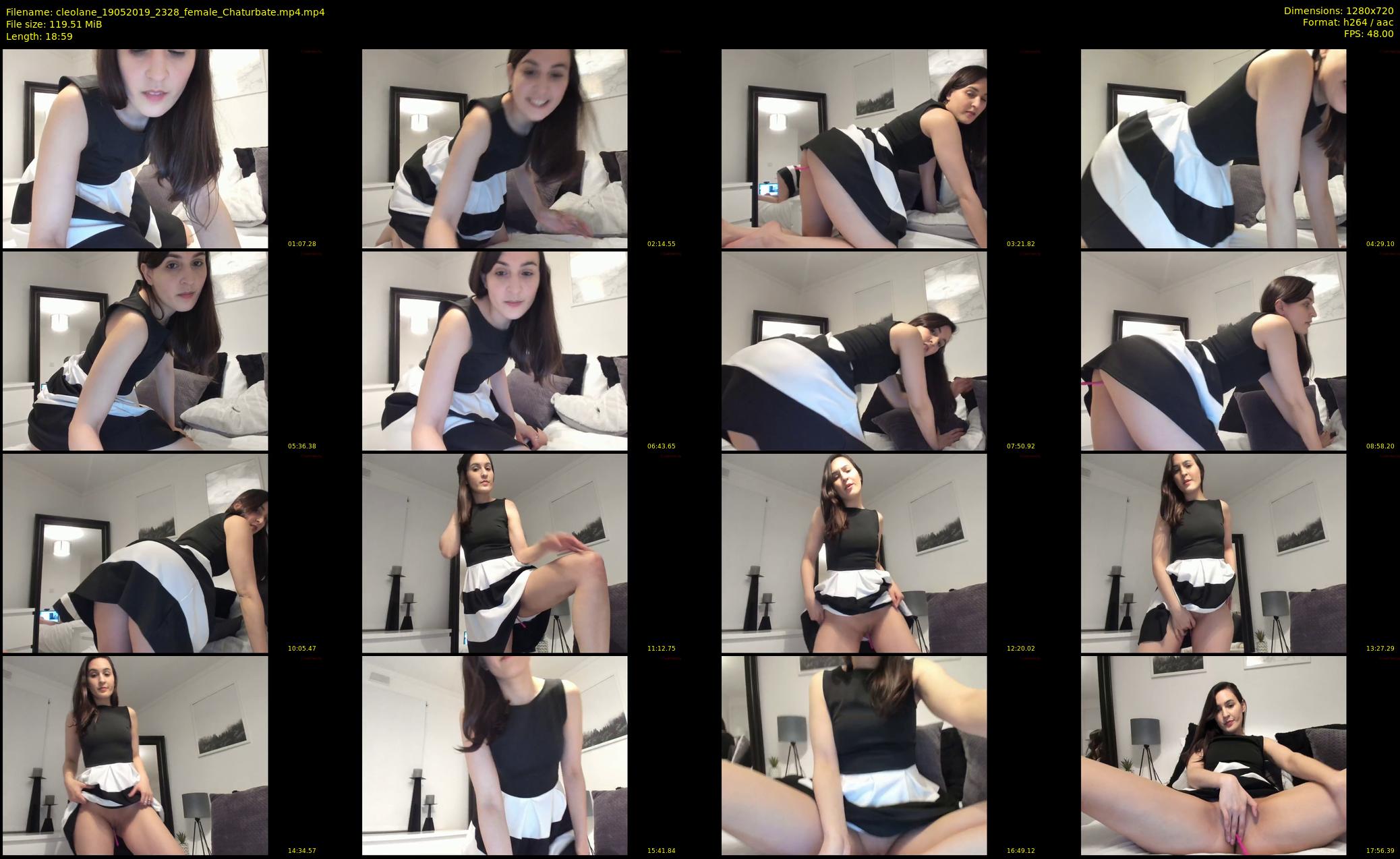 cleolane — 19 minute Chaturbate female cam show recording, 720p, May 19, 2019