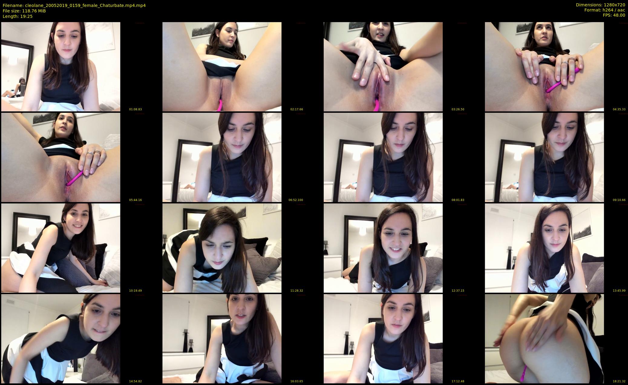 cleolane — 20 minute Chaturbate female cam show recording, 720p, May 20, 2019