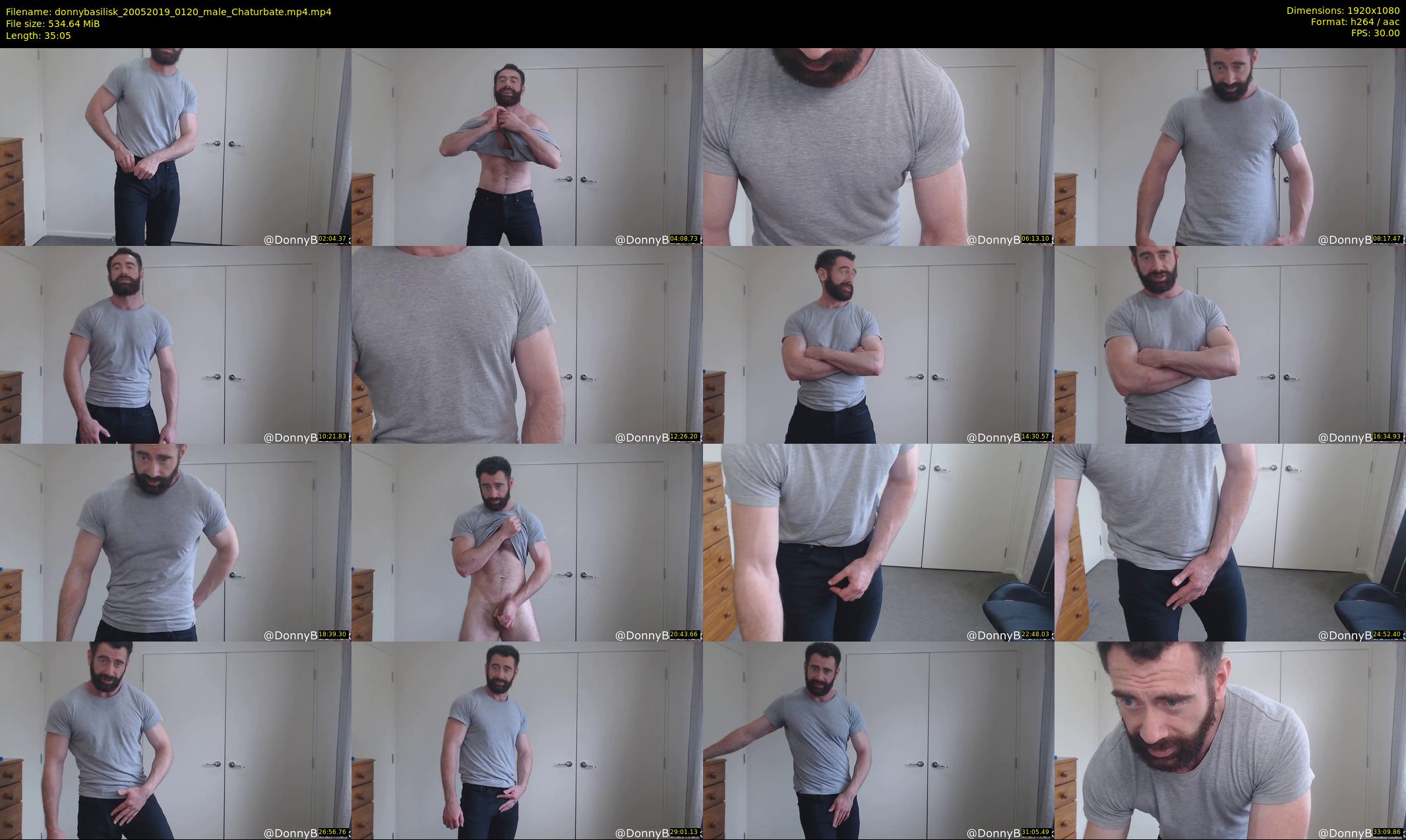 donnybasilisk — 36 minute Chaturbate male cam show recording, 1080p, May 20, 2019