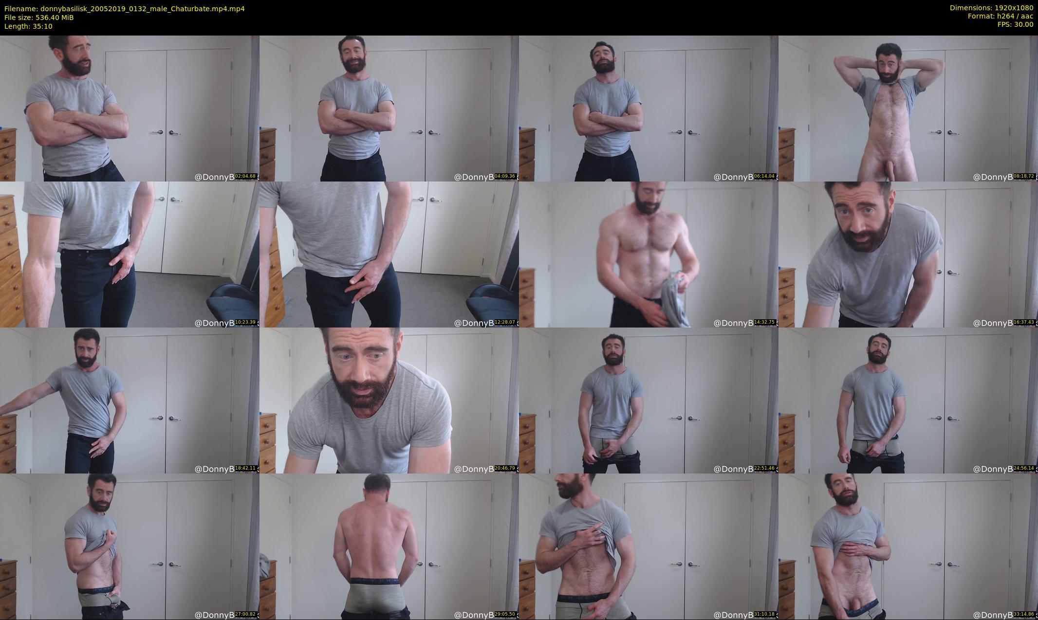 donnybasilisk — 36 minute Chaturbate male cam show recording, 1080p, May 20, 2019