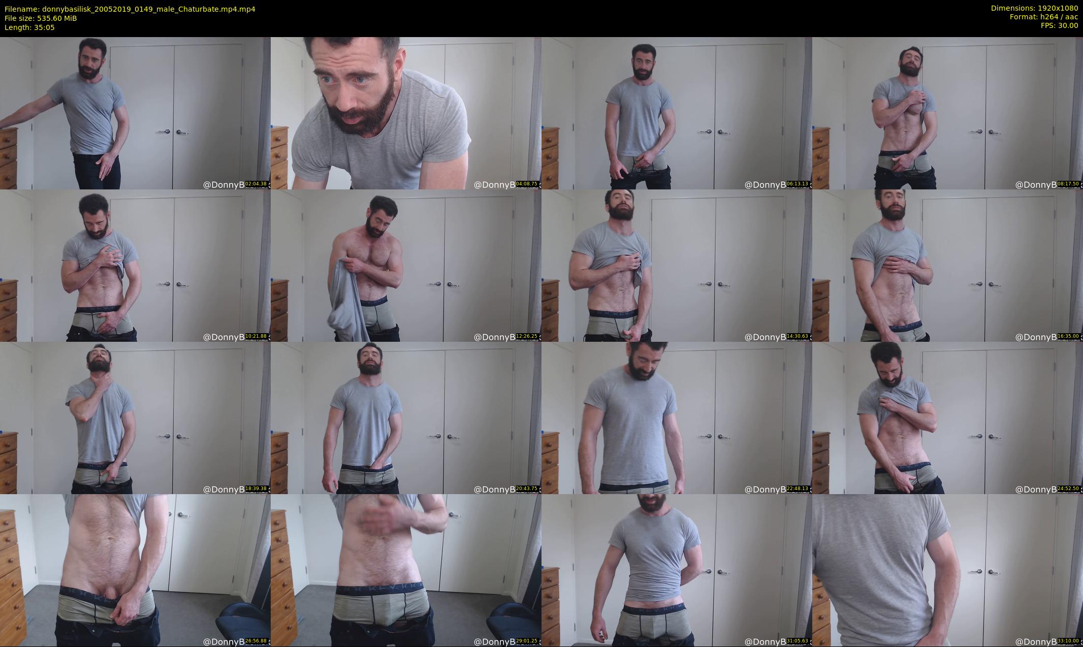 donnybasilisk — 36 minute Chaturbate male cam show recording, 1080p, May 20, 2019