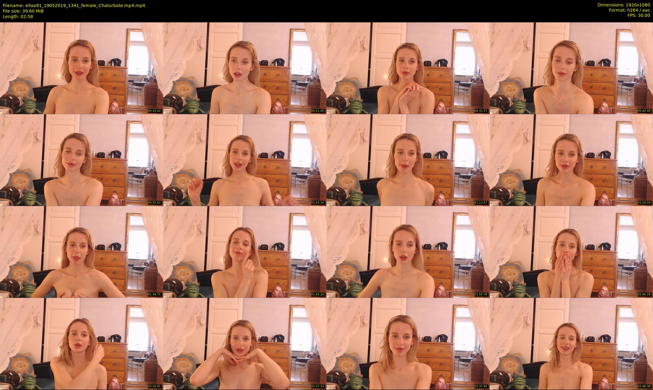 ellaa91 — 3 minute Chaturbate female cam show recording, 1080p, May 19, 2019