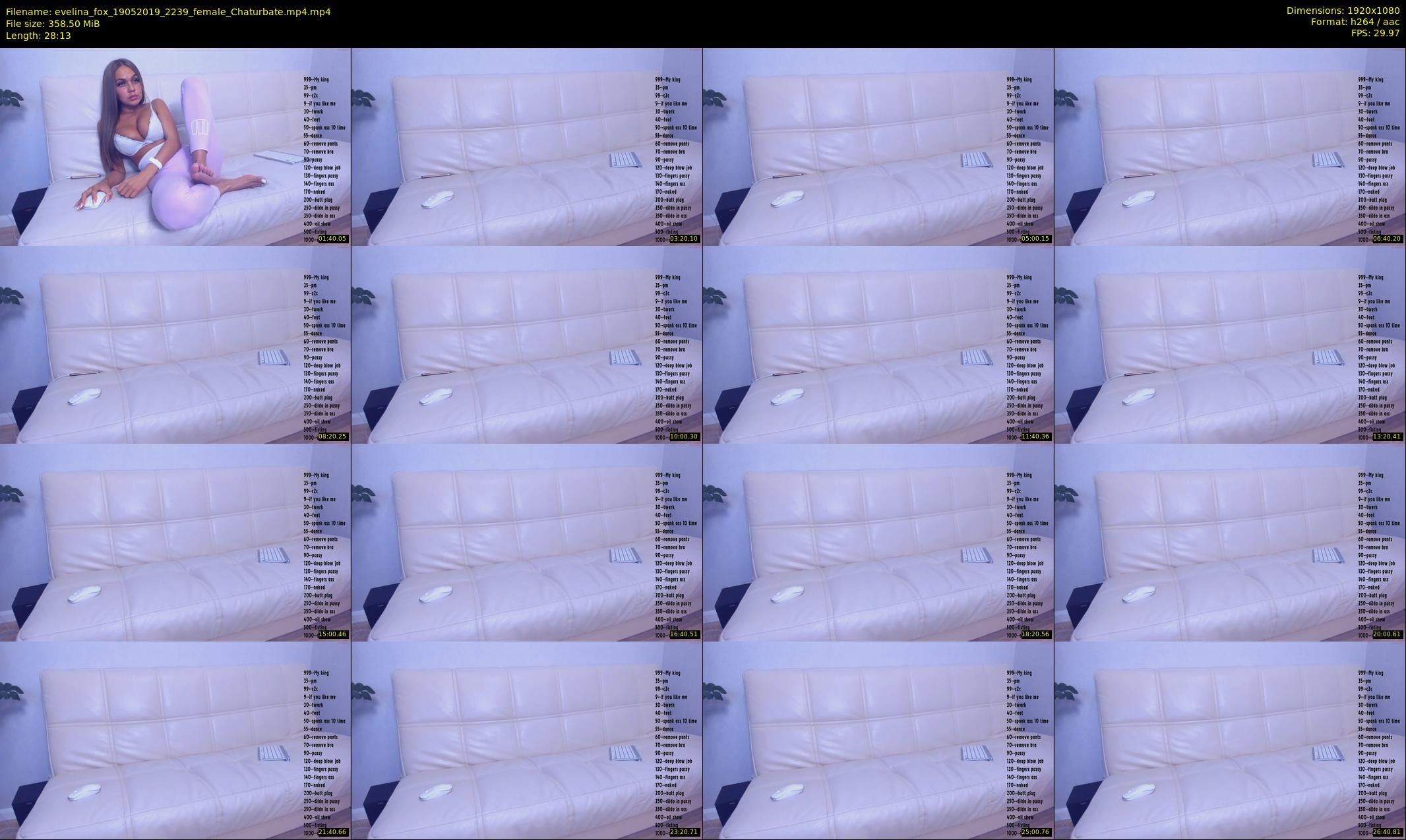 evelina_fox — 29 minute Chaturbate female cam show recording, 1080p, May 19, 2019