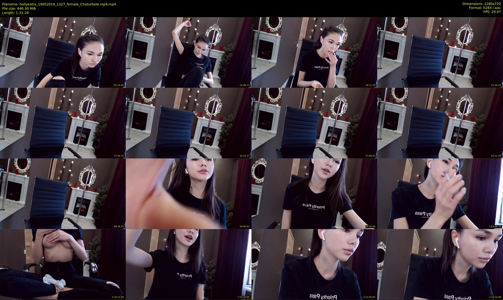 hollyextra — 92 minute Chaturbate female cam show recording, 720p, May 19, 2019