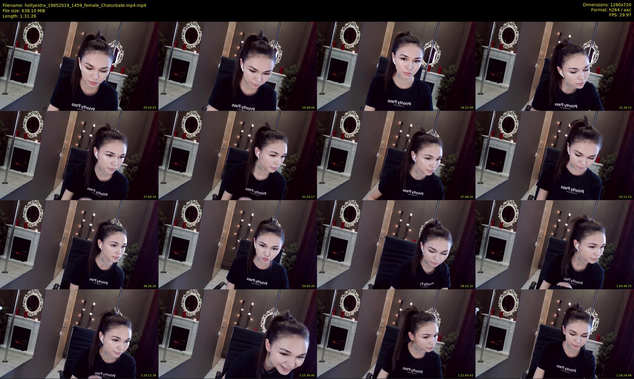hollyextra — 92 minute Chaturbate female cam show recording, 720p, May 19, 2019