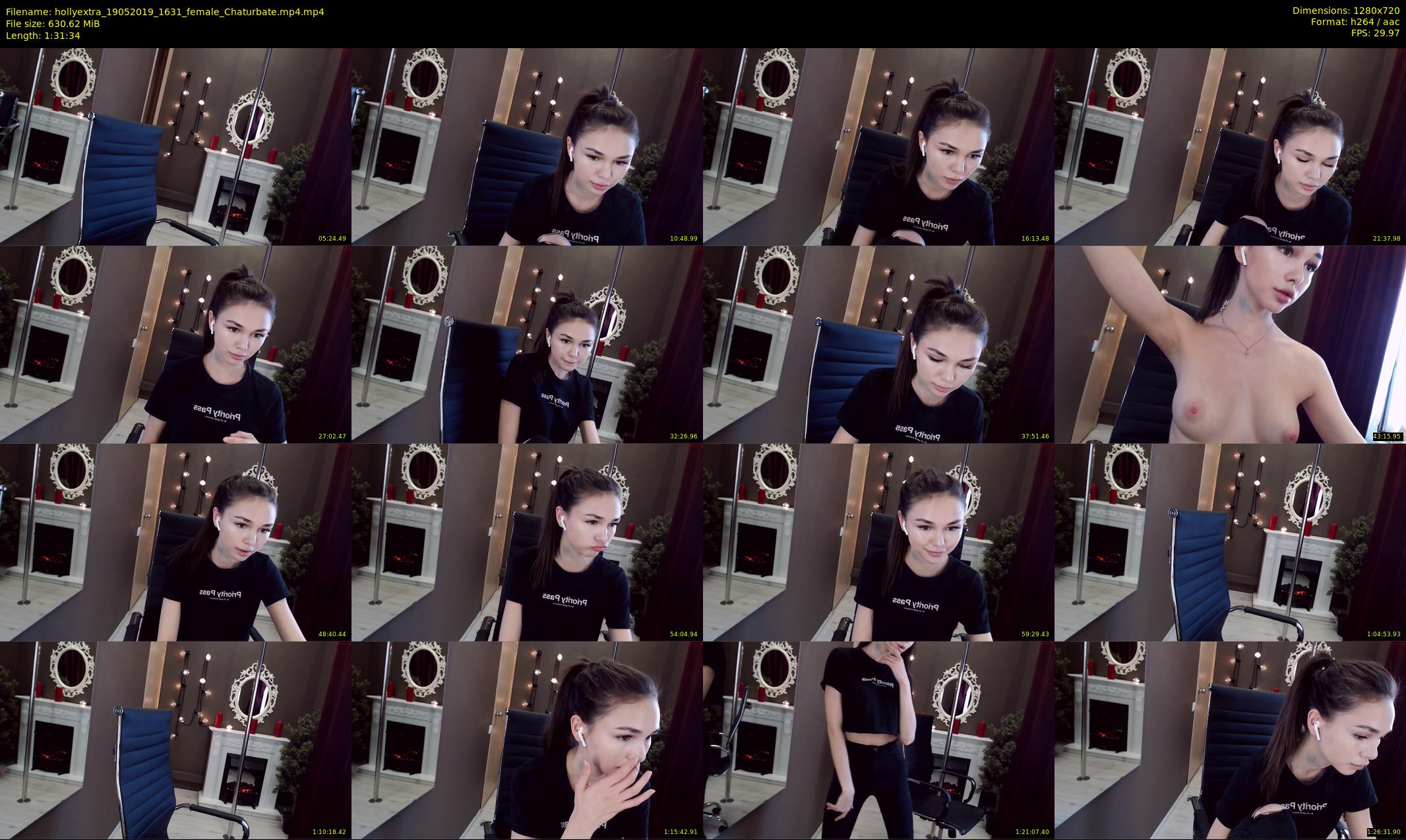 hollyextra — 92 minute Chaturbate female cam show recording, 720p, May 19, 2019