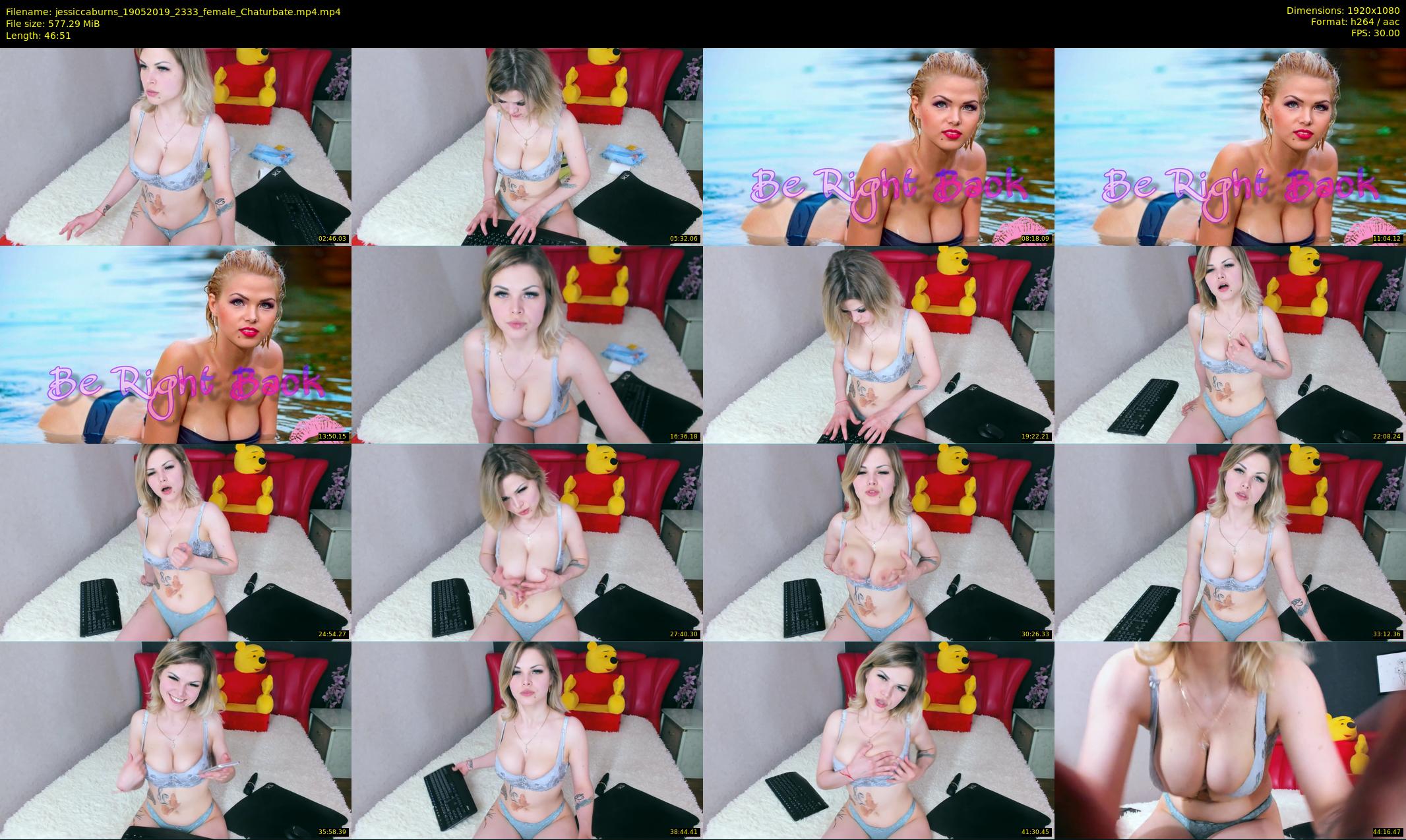 jessiccaburns — 47 minute Chaturbate female cam show recording, 1080p, May 19, 2019