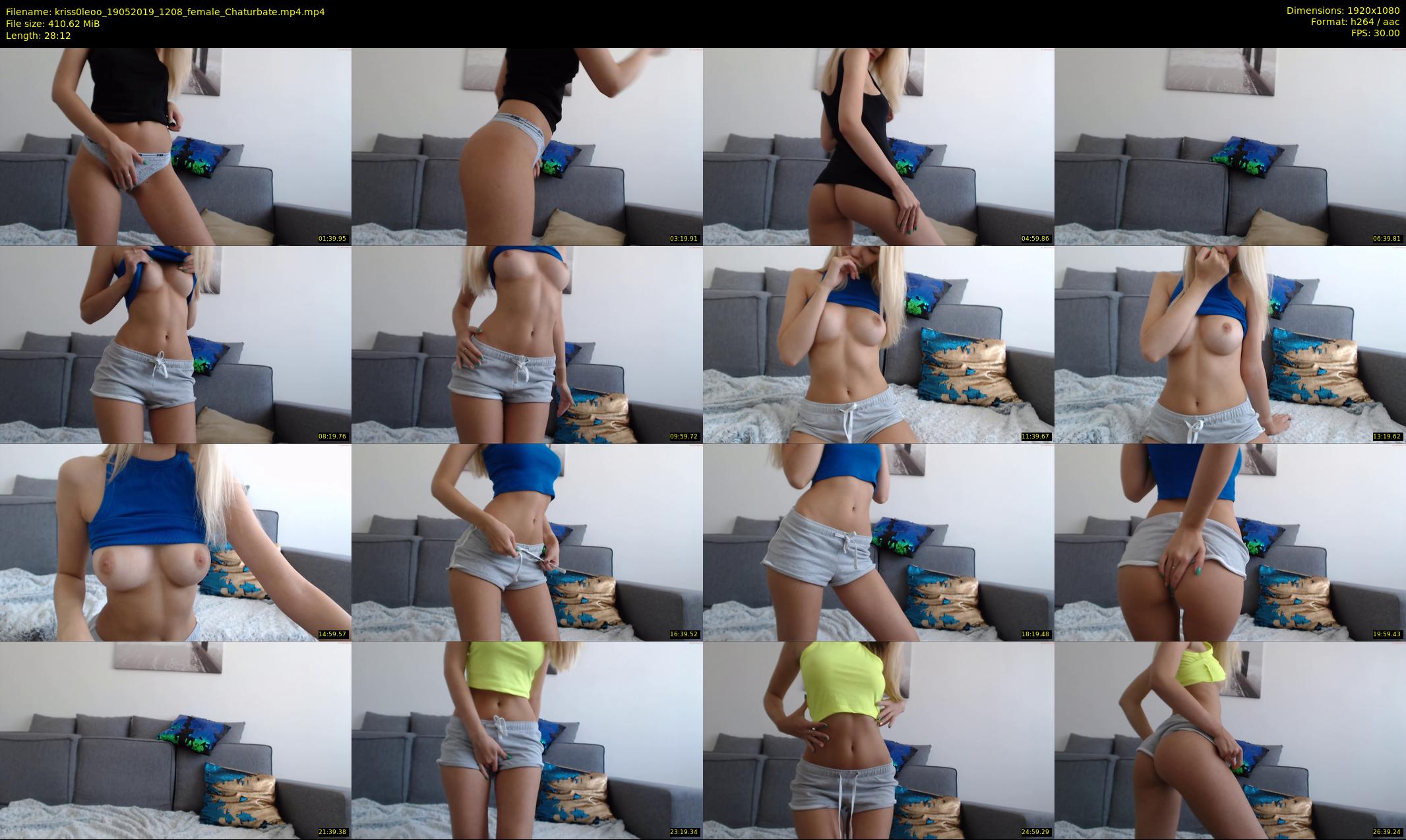 kriss0leoo — 29 minute Chaturbate couple cam show recording, 1080p, May 19, 2019