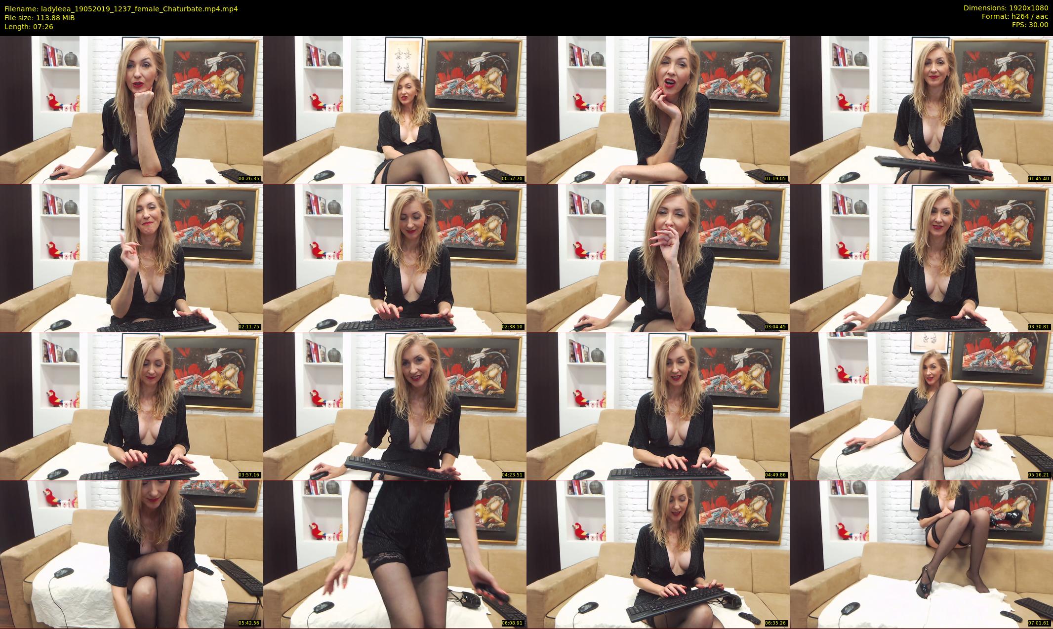 ladyleea — 8 minute Chaturbate female cam show recording, 1080p, May 19, 2019