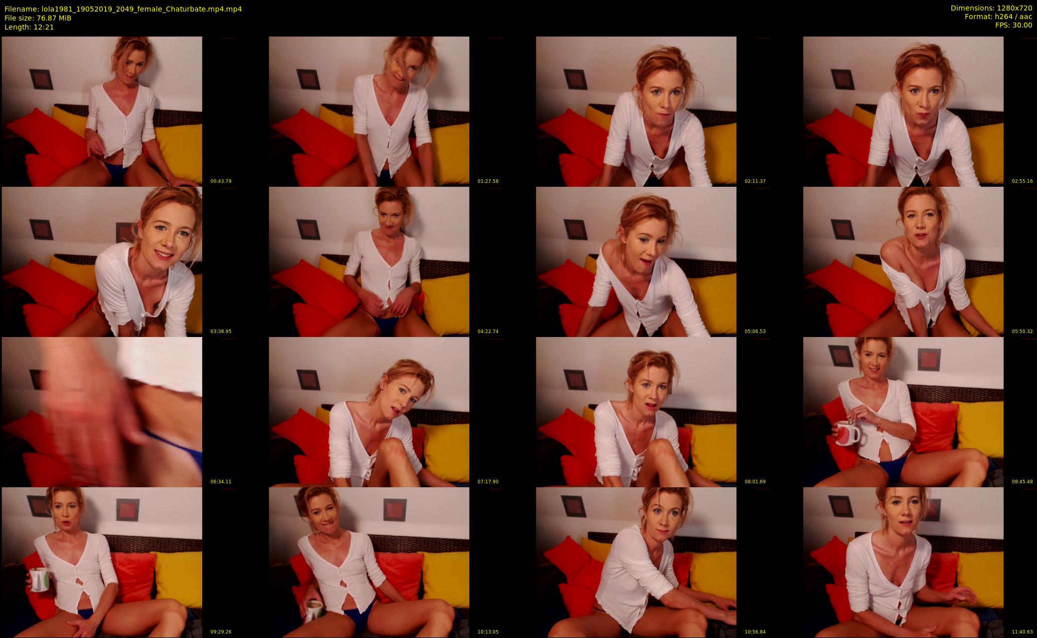 lola1981 — 13 minute Chaturbate female cam show recording, 720p, May 19, 2019