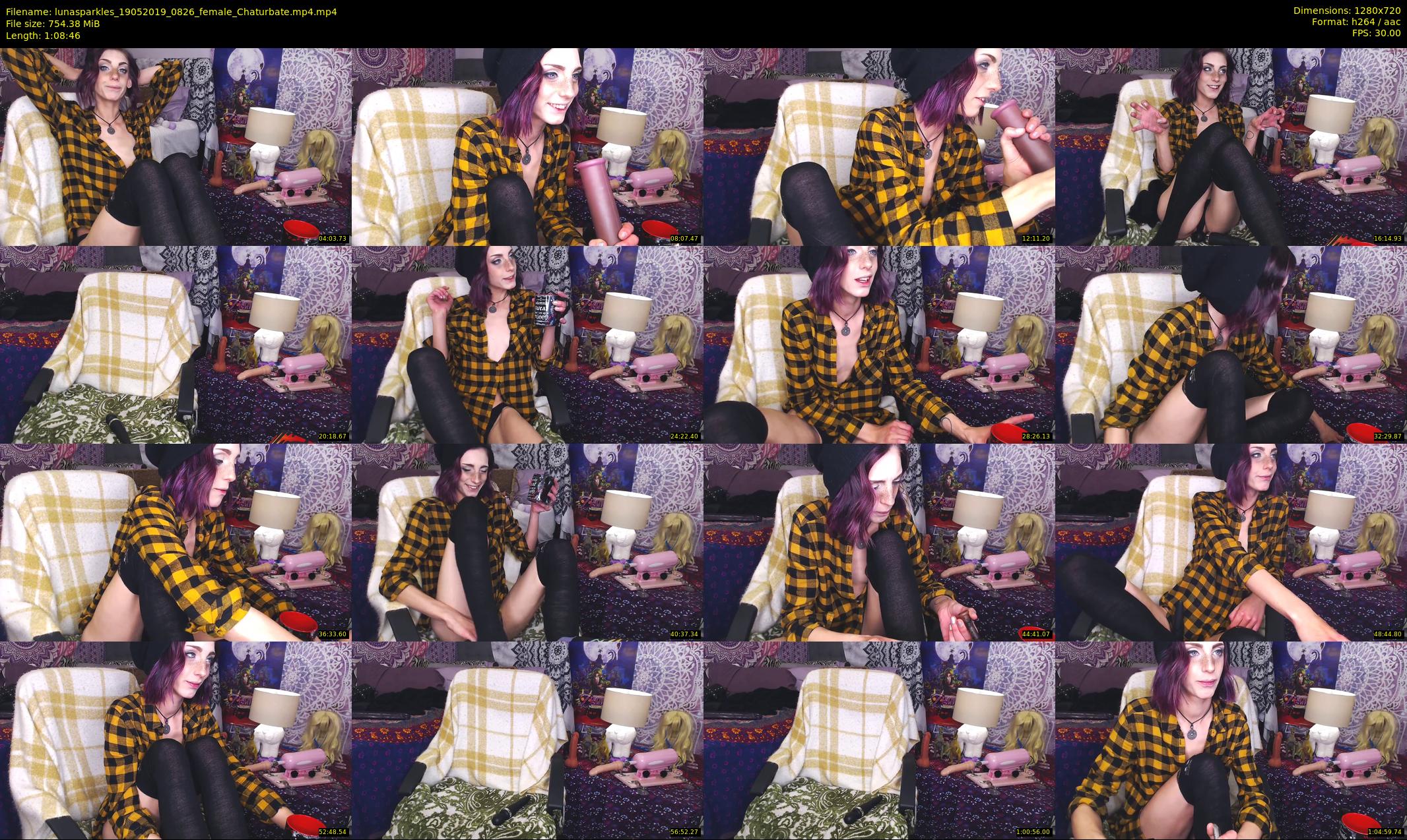 lunasparkles — 69 minute Chaturbate female cam show recording, 720p, May 19, 2019