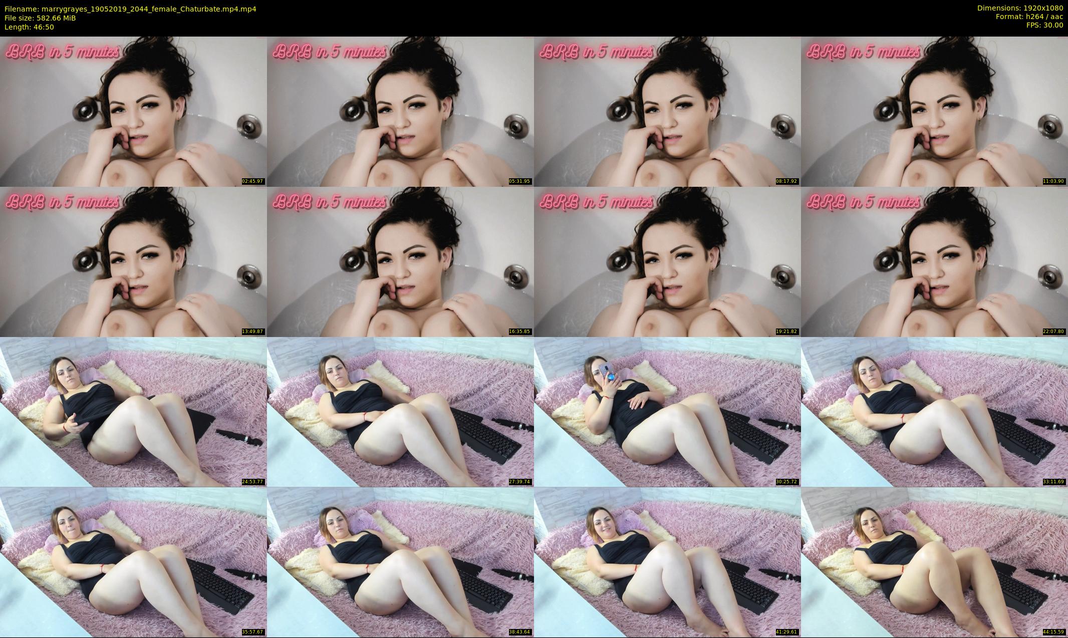 marrygrayes — 47 minute Chaturbate female cam show recording, 1080p, May 19, 2019