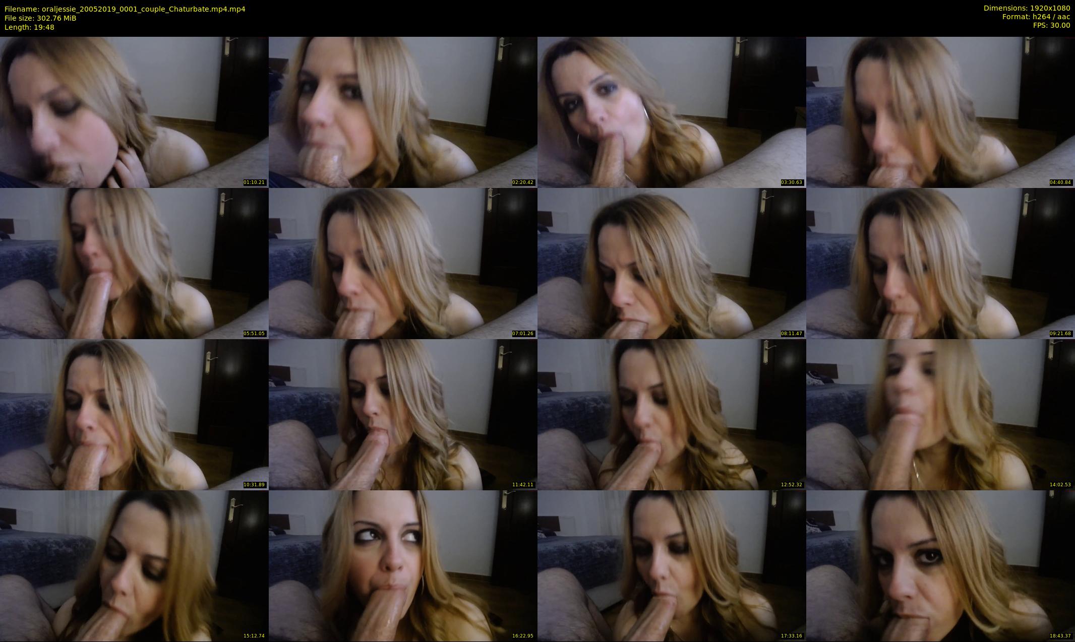 oraljessie — 20 minute Chaturbate couple cam show recording, 1080p, May 20, 2019