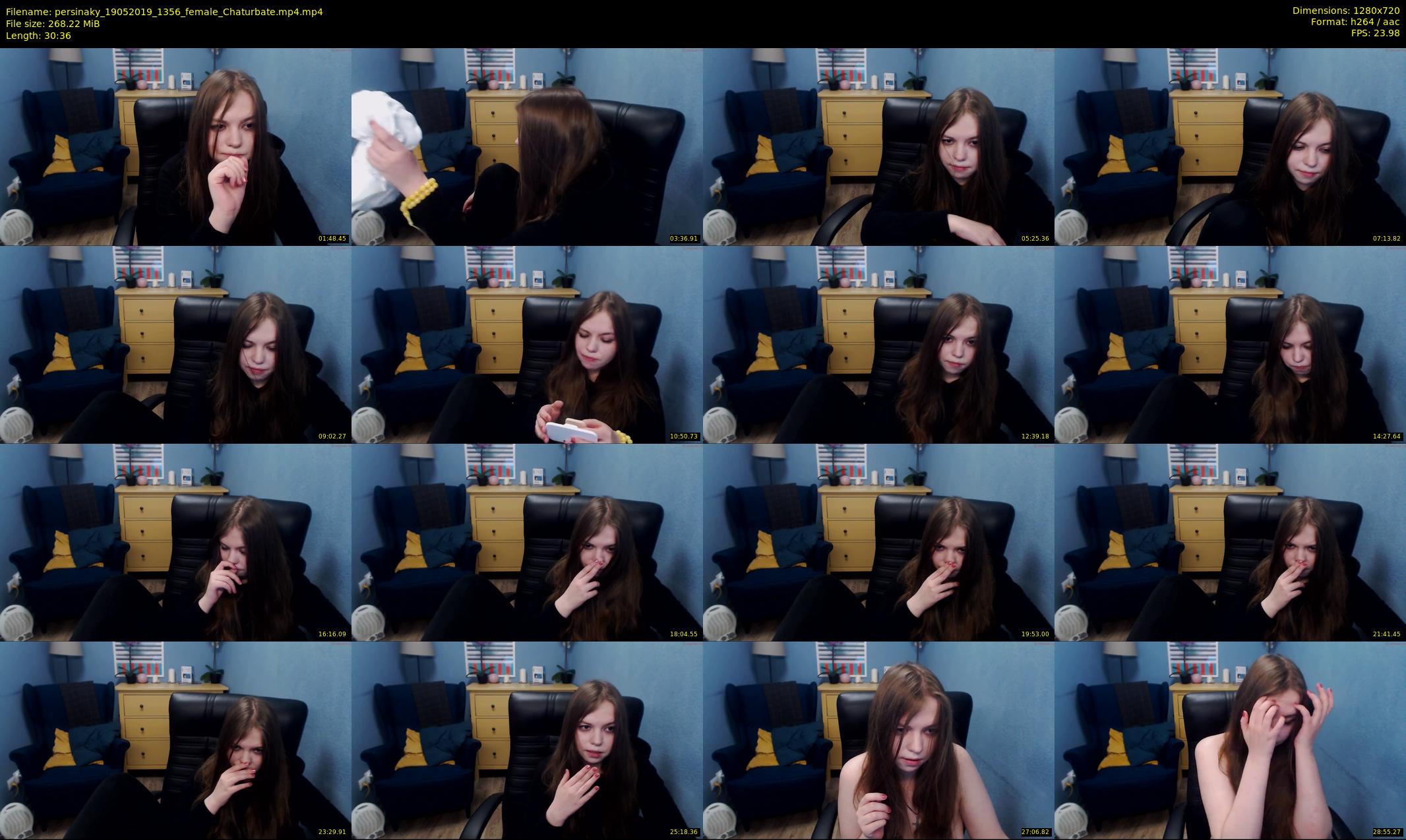 persinaky — 31 minute Chaturbate female cam show recording, 720p, May 19, 2019